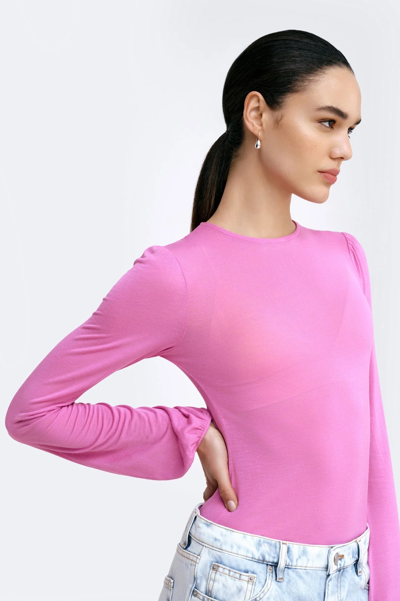 Alex Sheer Top | Black - Image 10