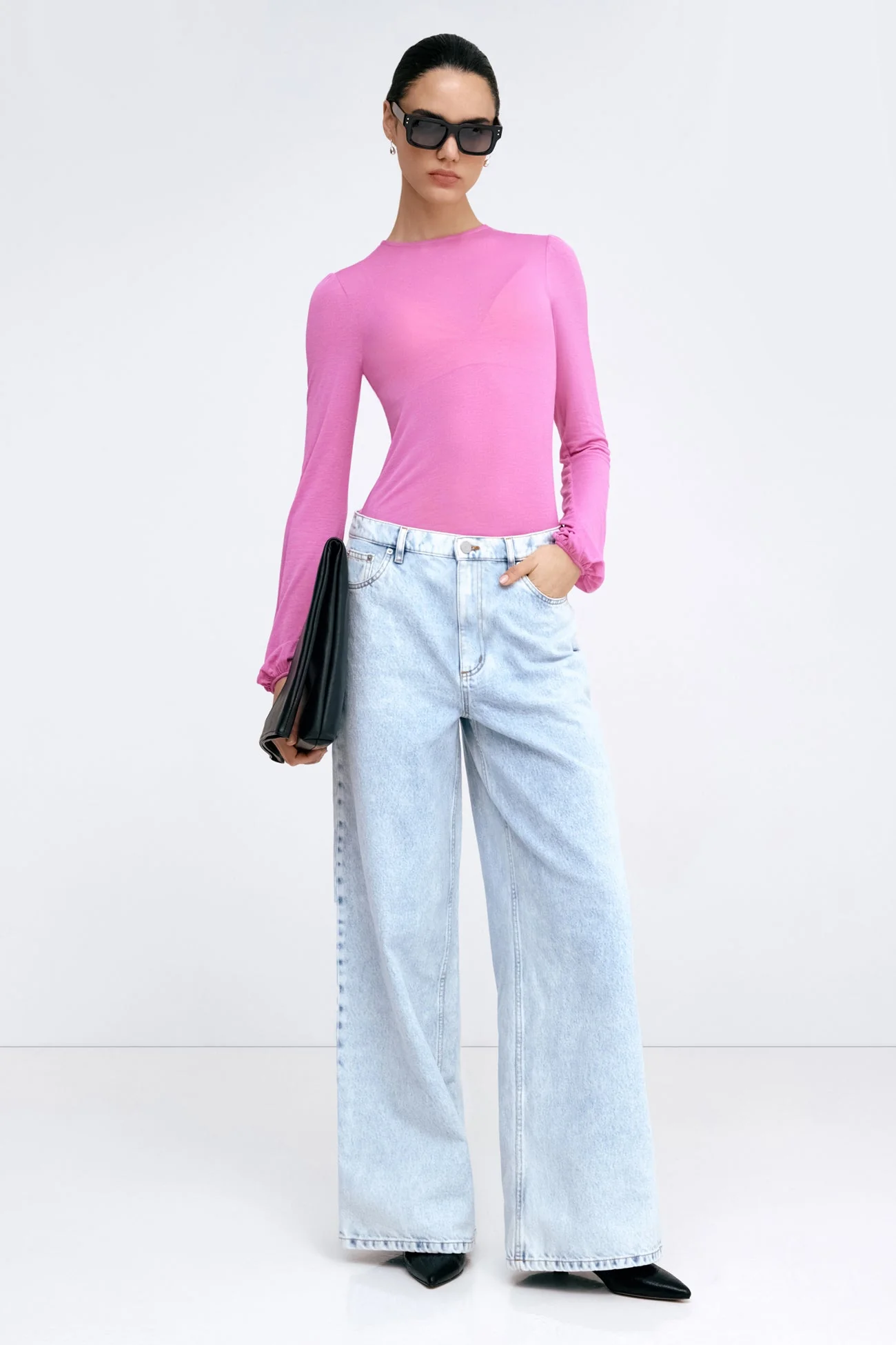 Alex Sheer Top | Black - Image 13