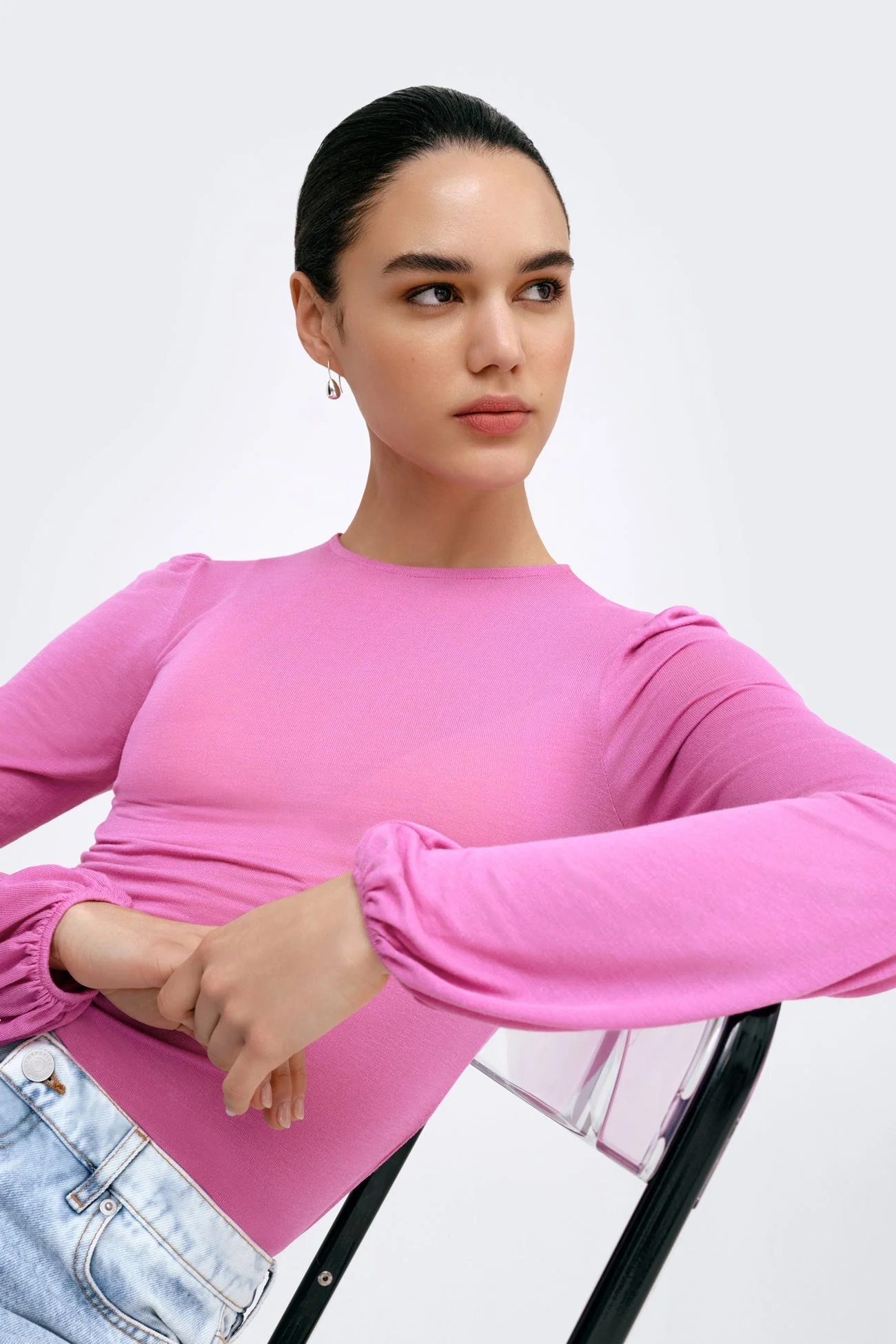 Alex Sheer Top | Black - Image 8