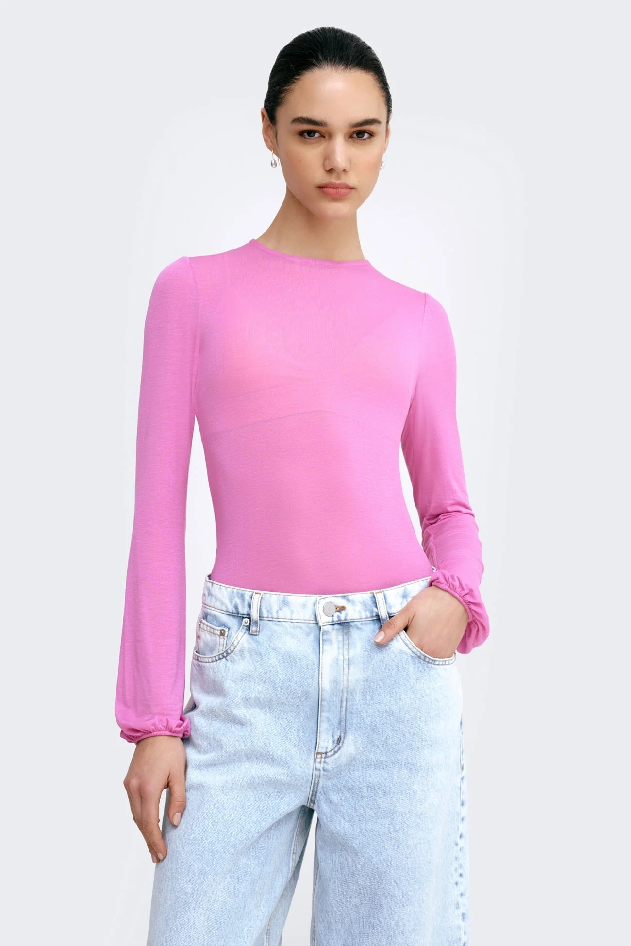 Alex Sheer Top | Black - Image 9