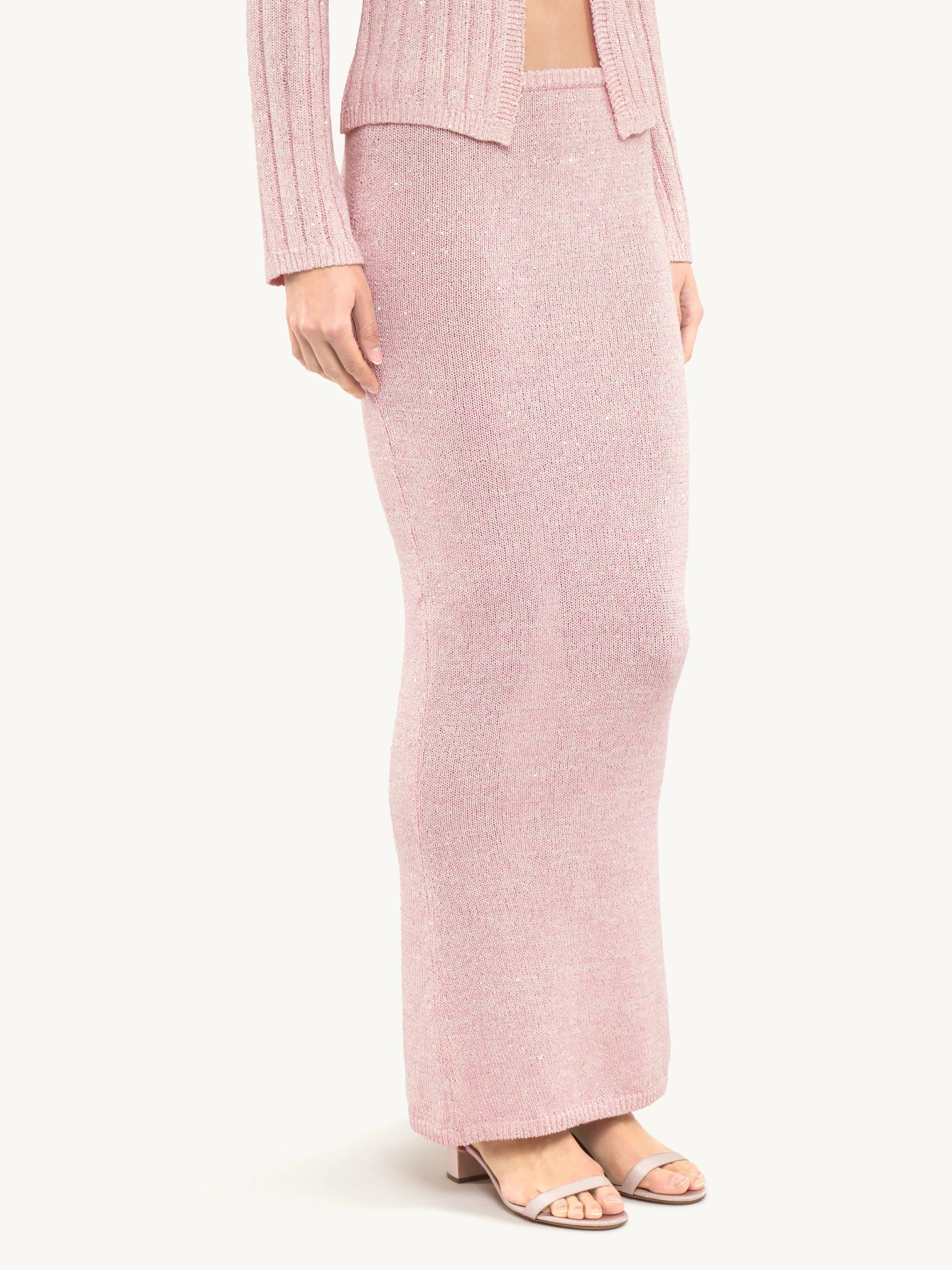 Carolina Skirt | Bon Bon Pink Sequin - Image 4