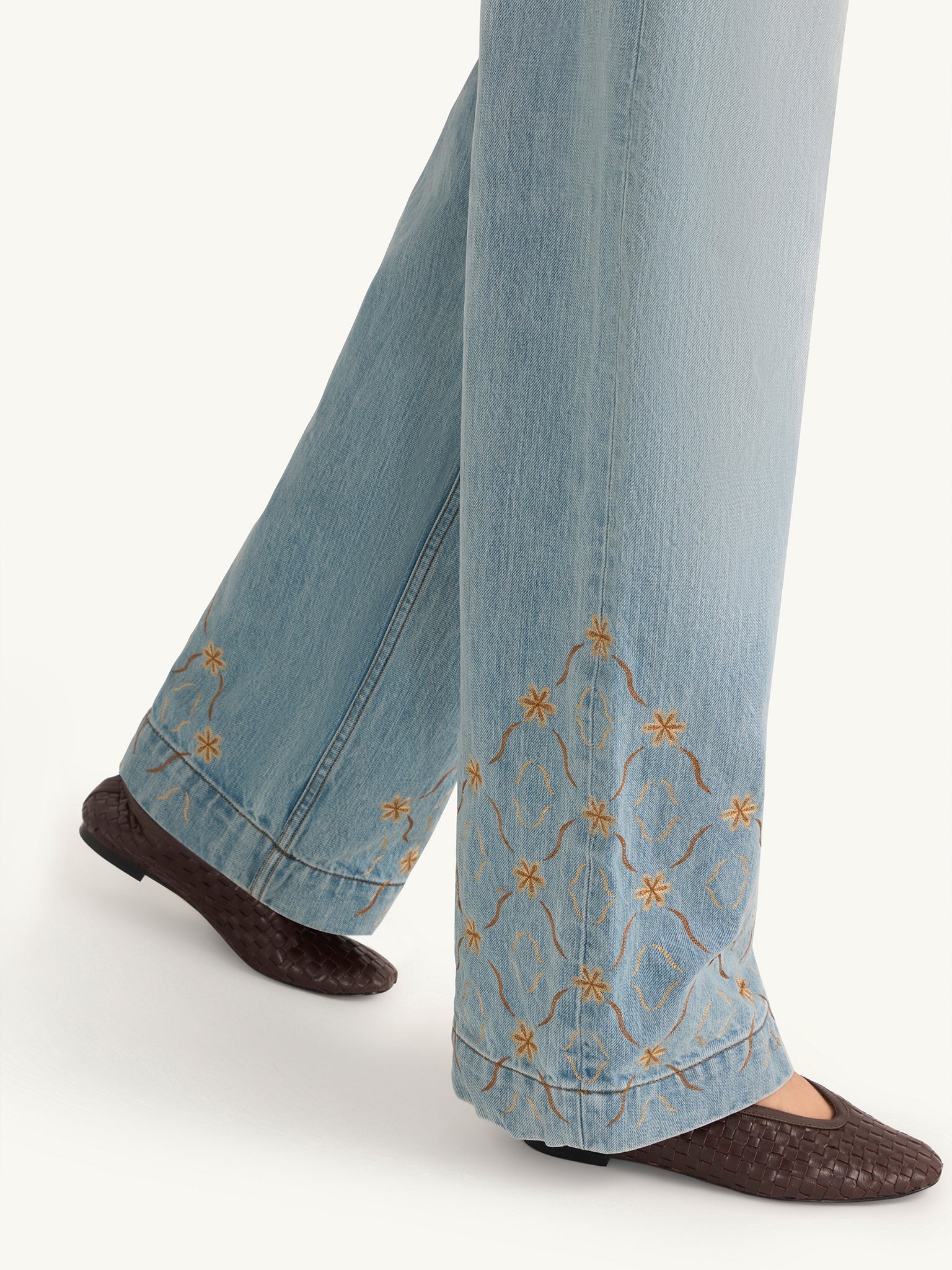 Helena Embroidered Jean | Light Blue - Image 5