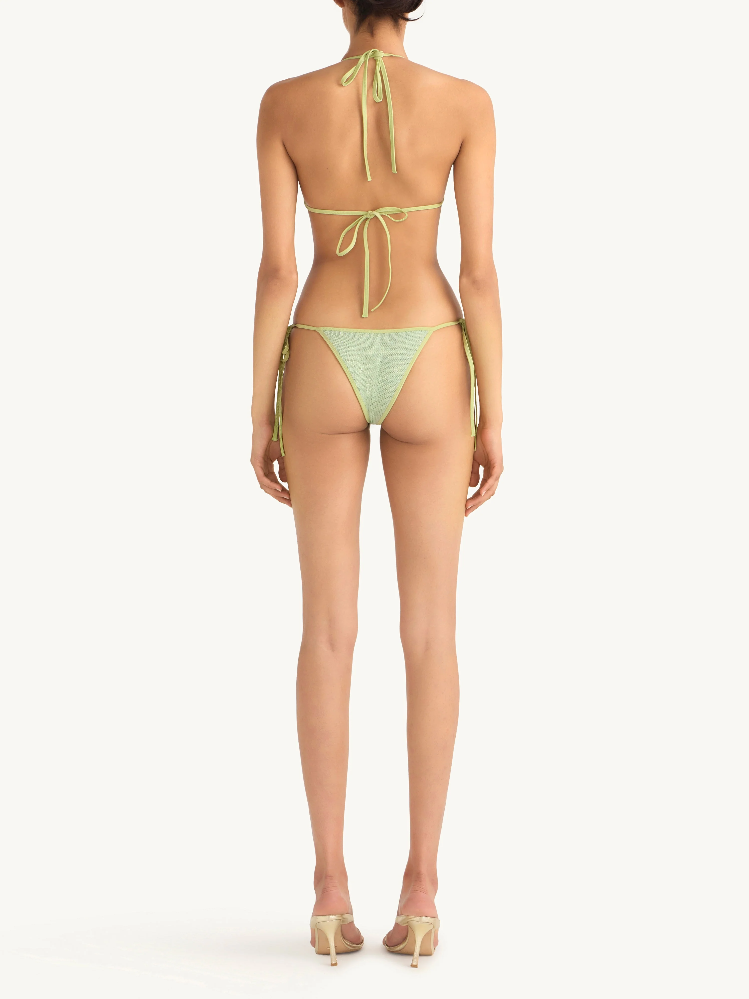 Lio Bikini Top | Sage Sequin - Image 4