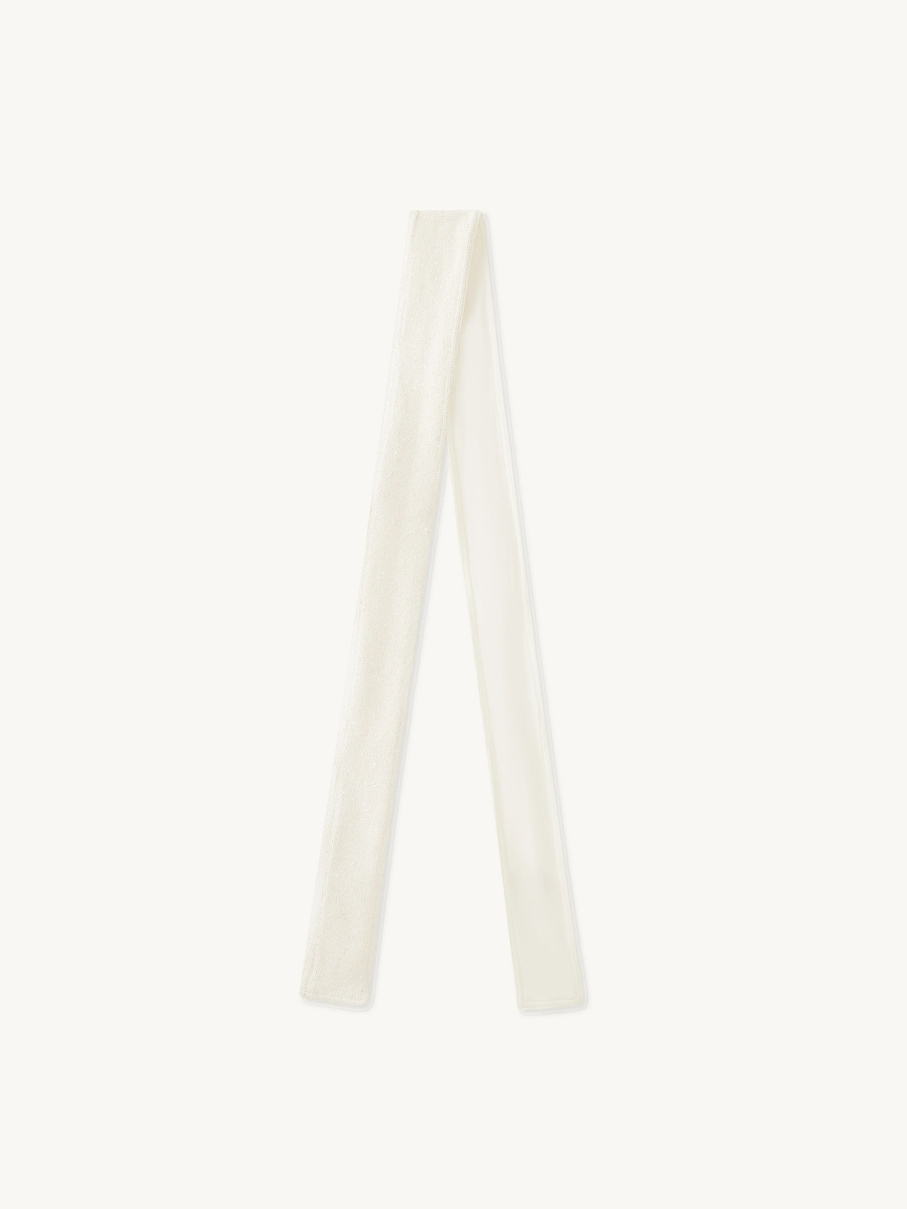 Natalia Skinny Scarf | Star White Sequin - Image 2