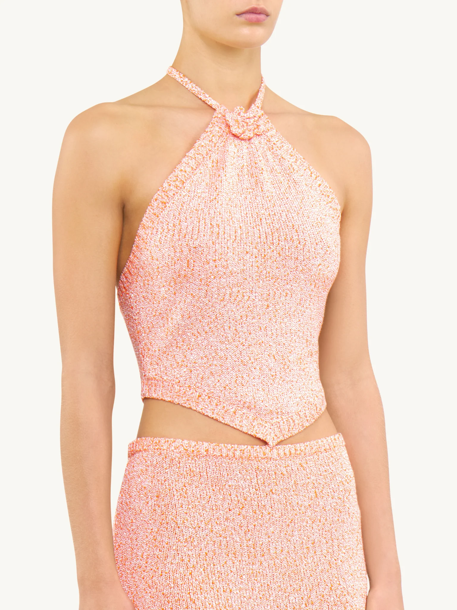 Teresa Scarf Top | Peach Sequin - Image 3