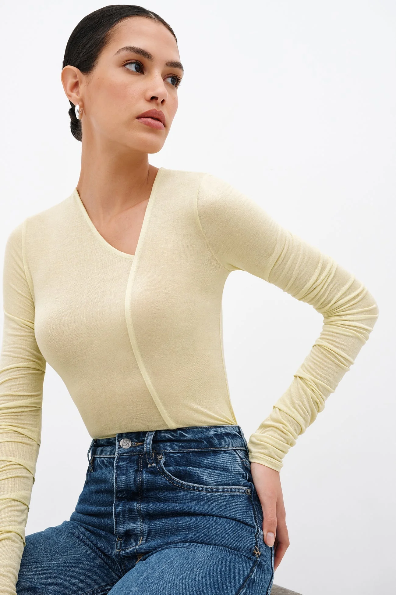 Bushwick Sheer Top | Pale Yellow - Image 3