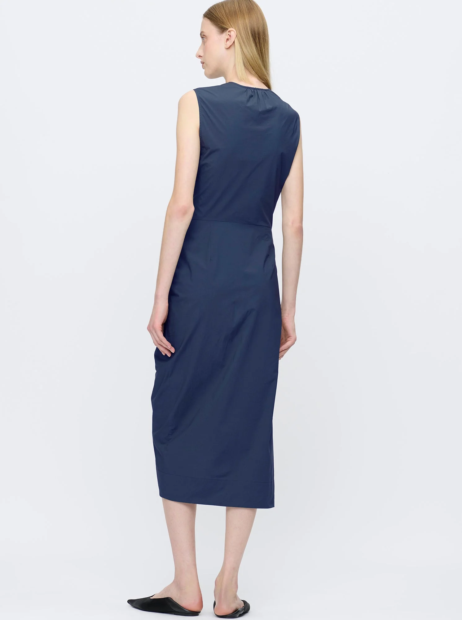 Agnes Wrap Dress | Navy - Image 2