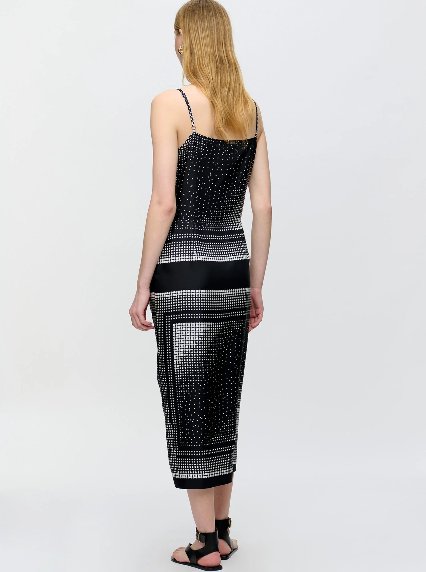 Angie Camisole Dress | Black/White - Image 3