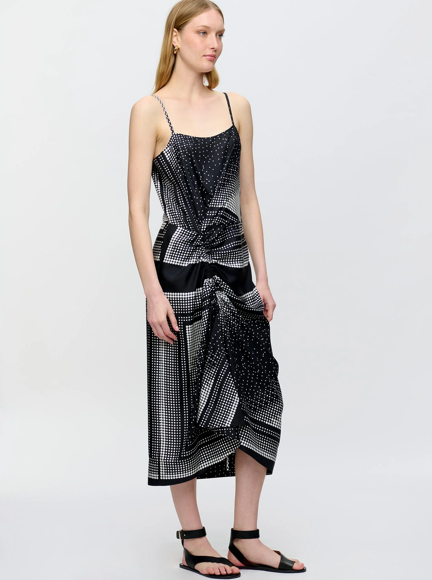 Angie Camisole Dress | Black/White - Image 4
