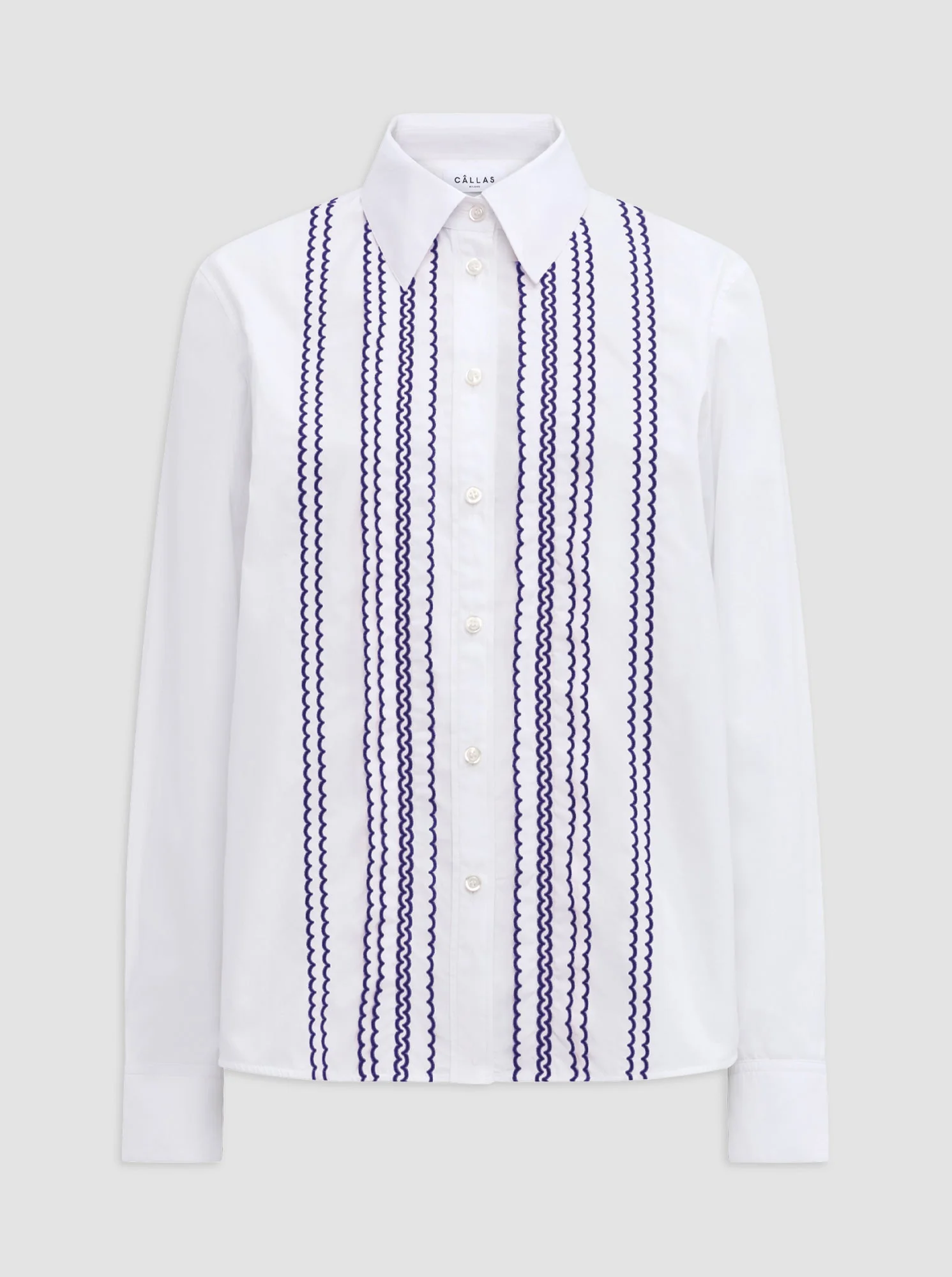 Arletty Embroidered Shirt | White - Image 4