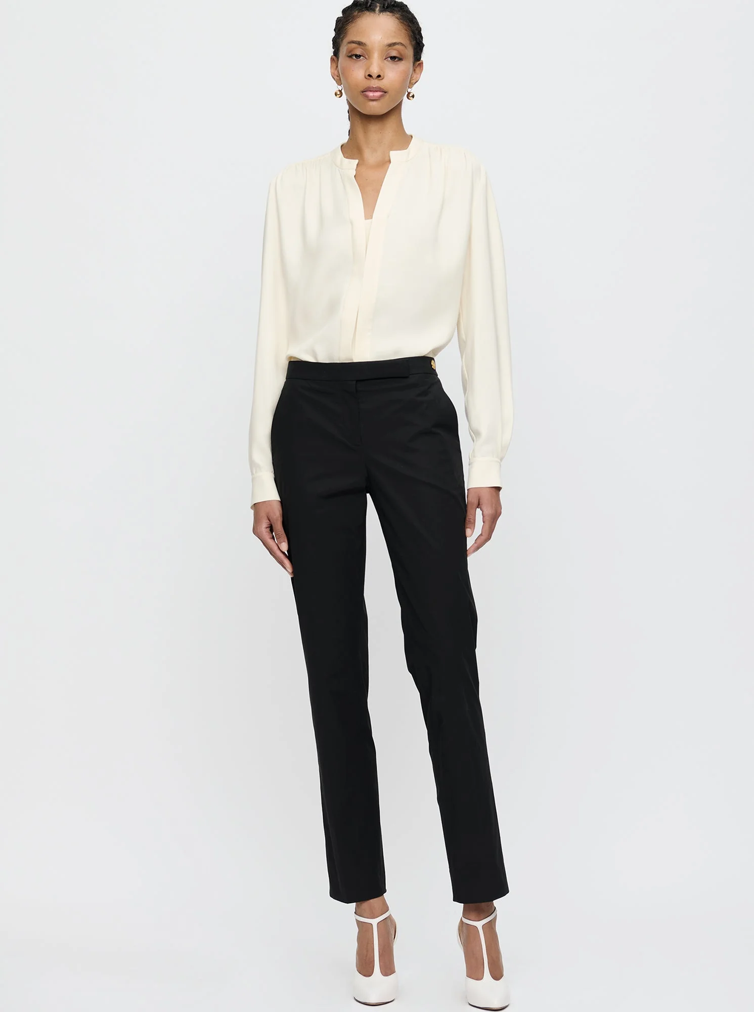 Athena Crewneck Top | Ivory - Image 2