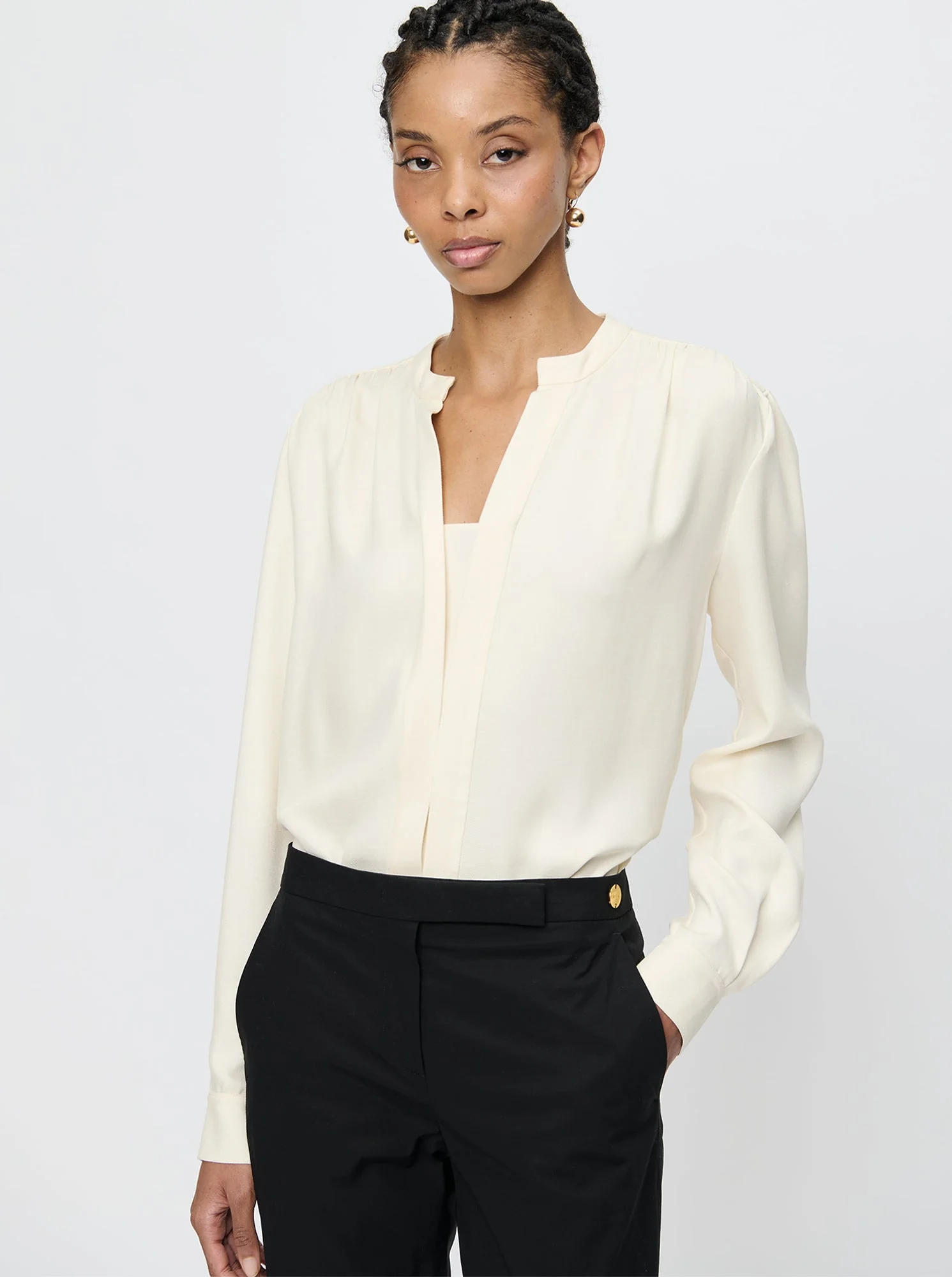 Athena Crewneck Top | Ivory - Image 3