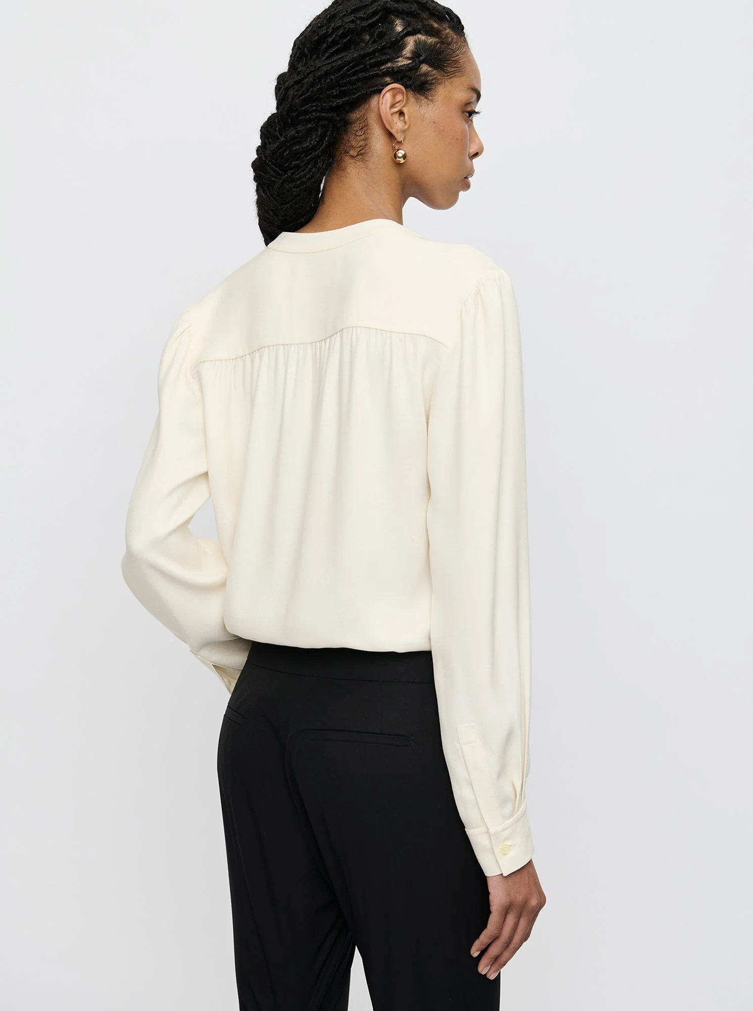 Athena Crewneck Top | Ivory - Image 4