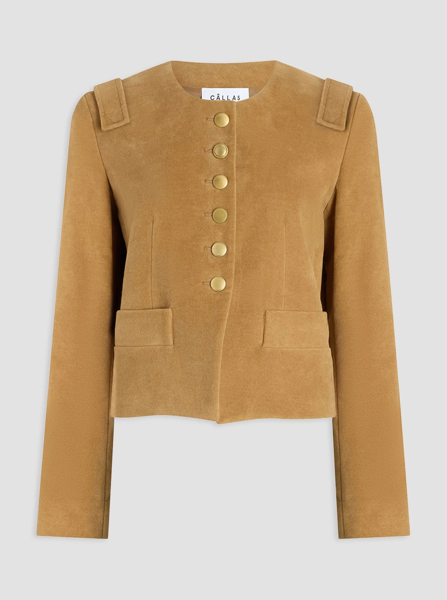 Aubrey Cropped Jacket | Camel - Image 2
