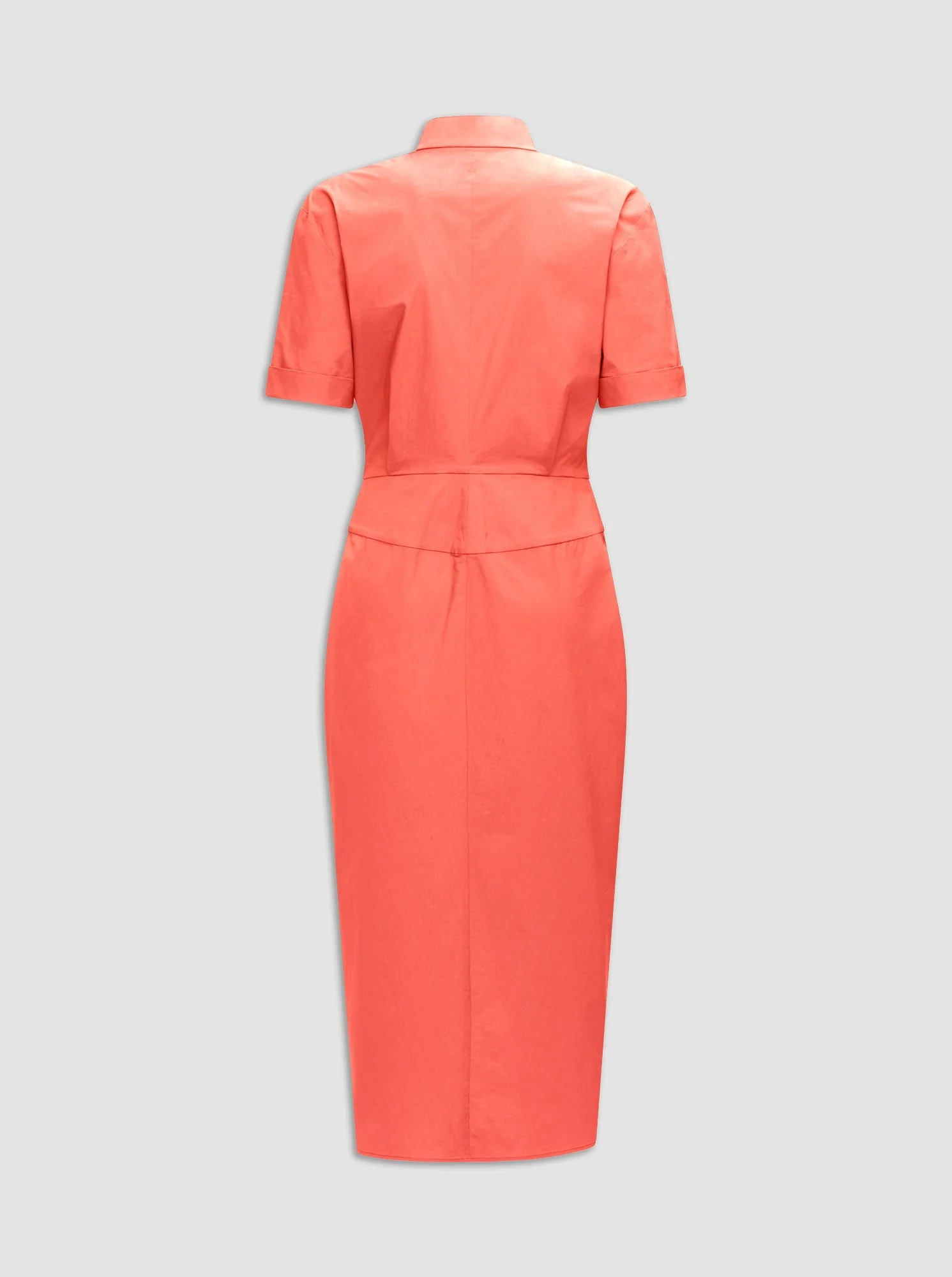 Bali Wrap Shirtdress | Coral - Image 5