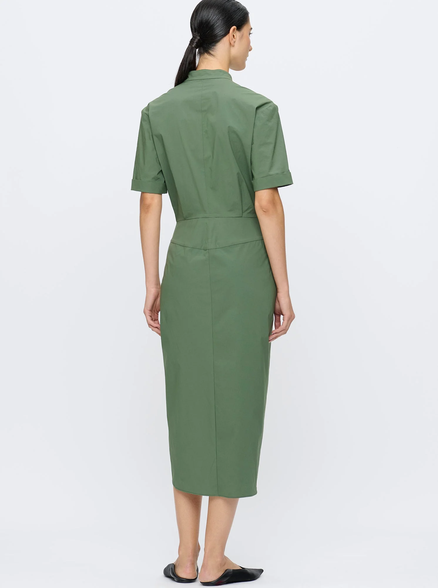 Bali Wrap Dress | Military - Image 2