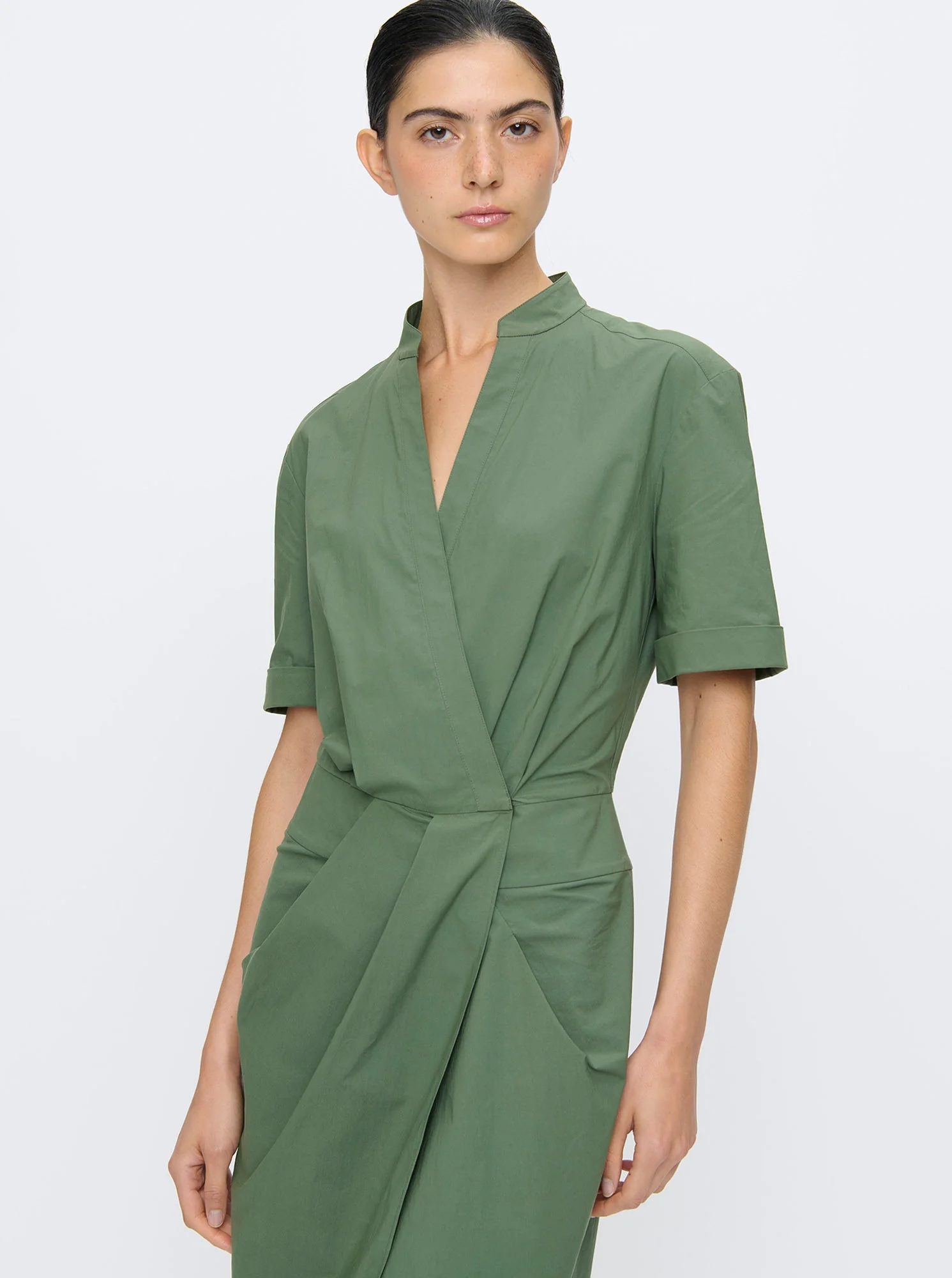 Bali Wrap Dress | Military - Image 3
