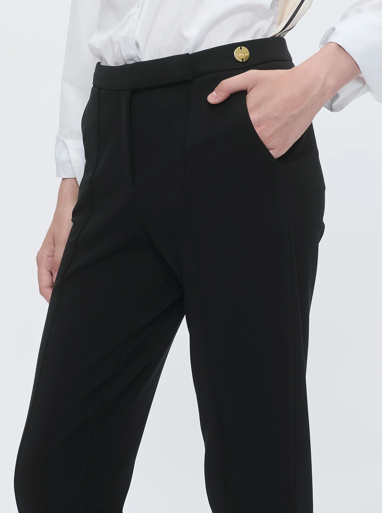 Cory Jersey Slim Pant | Black - Image 3