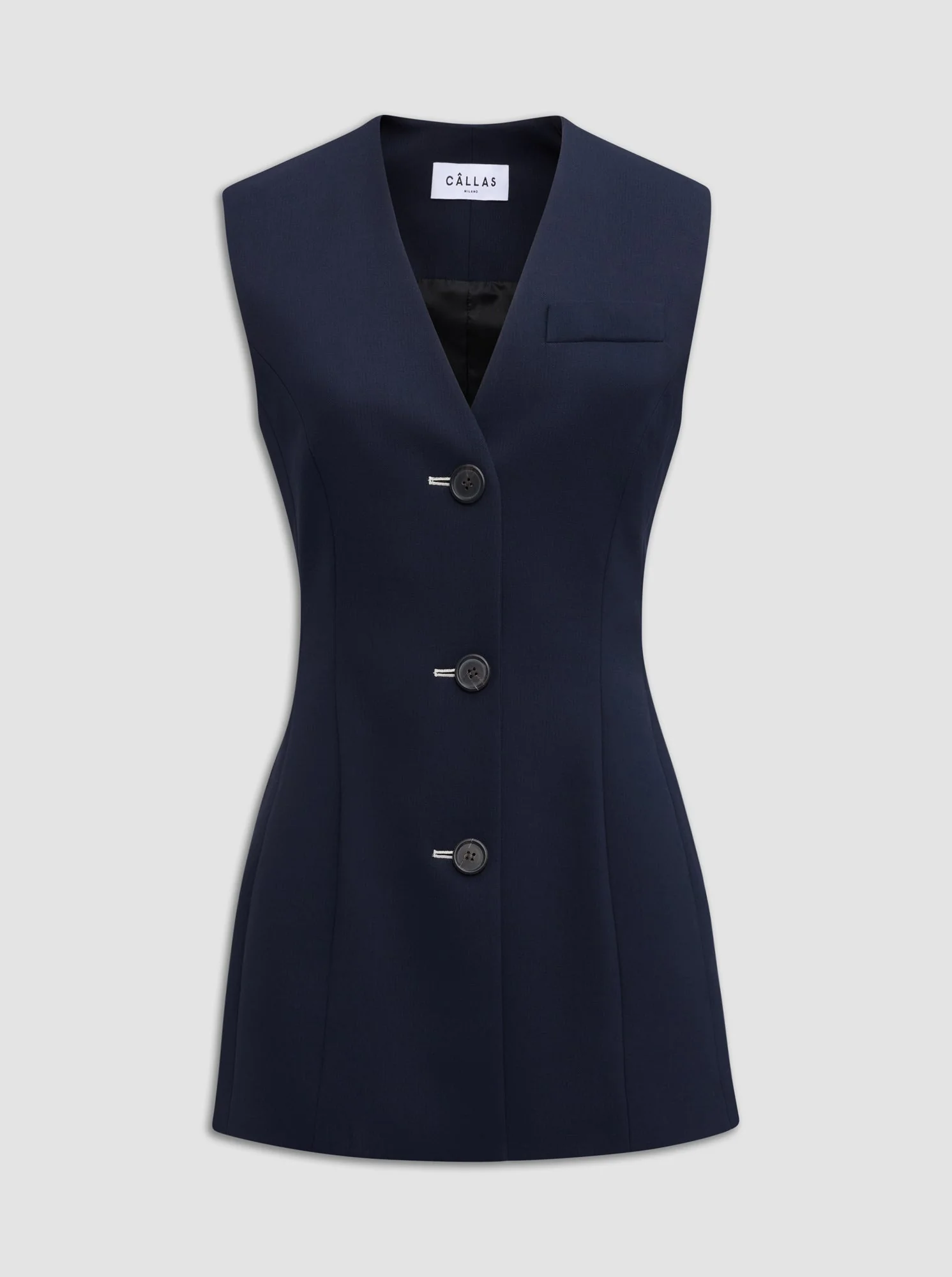 Duke Tailored Vest | Navy - Image 3