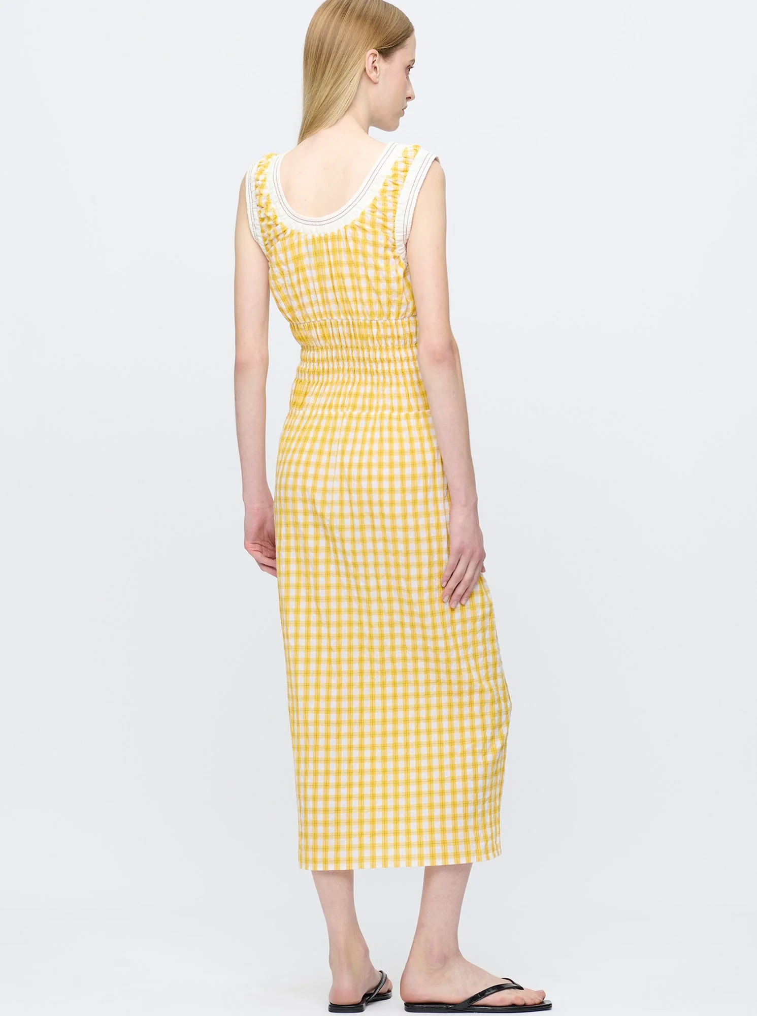 Federica Tank Dress | Yellow - Image 2