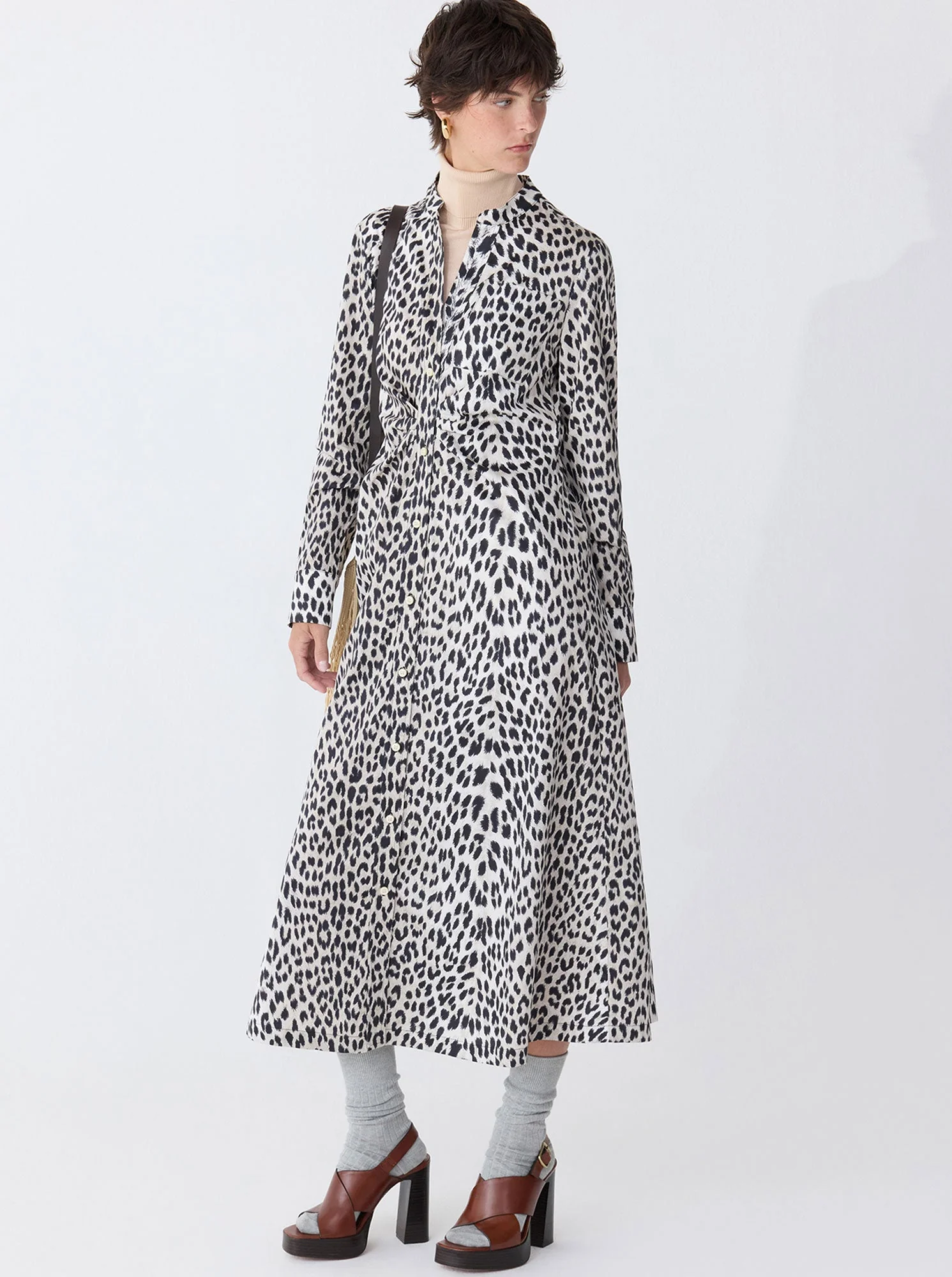 Genny Shirtdress | Natural - Image 2