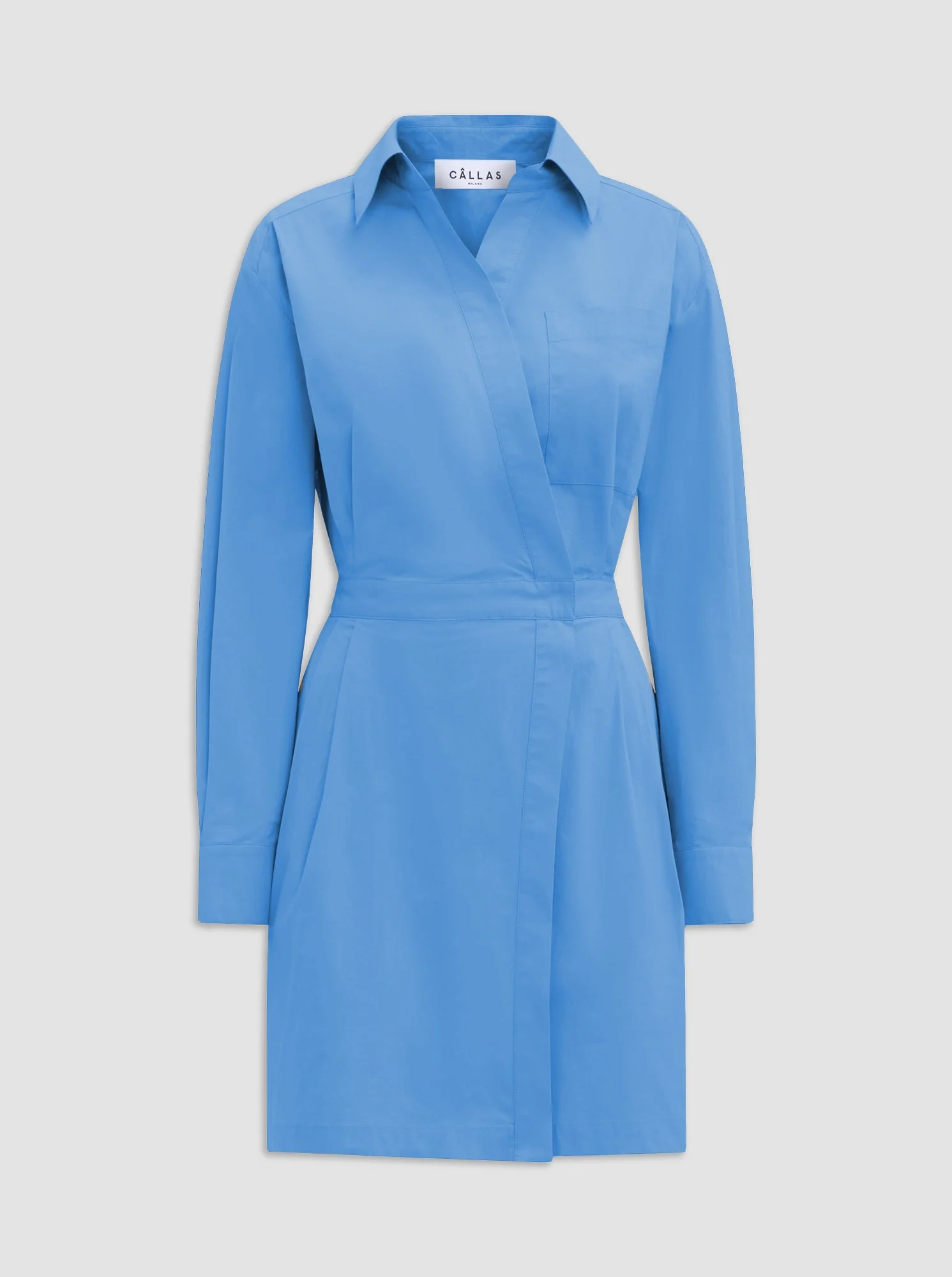 Jaxina Wrap Dress | Blue Sea - Image 2