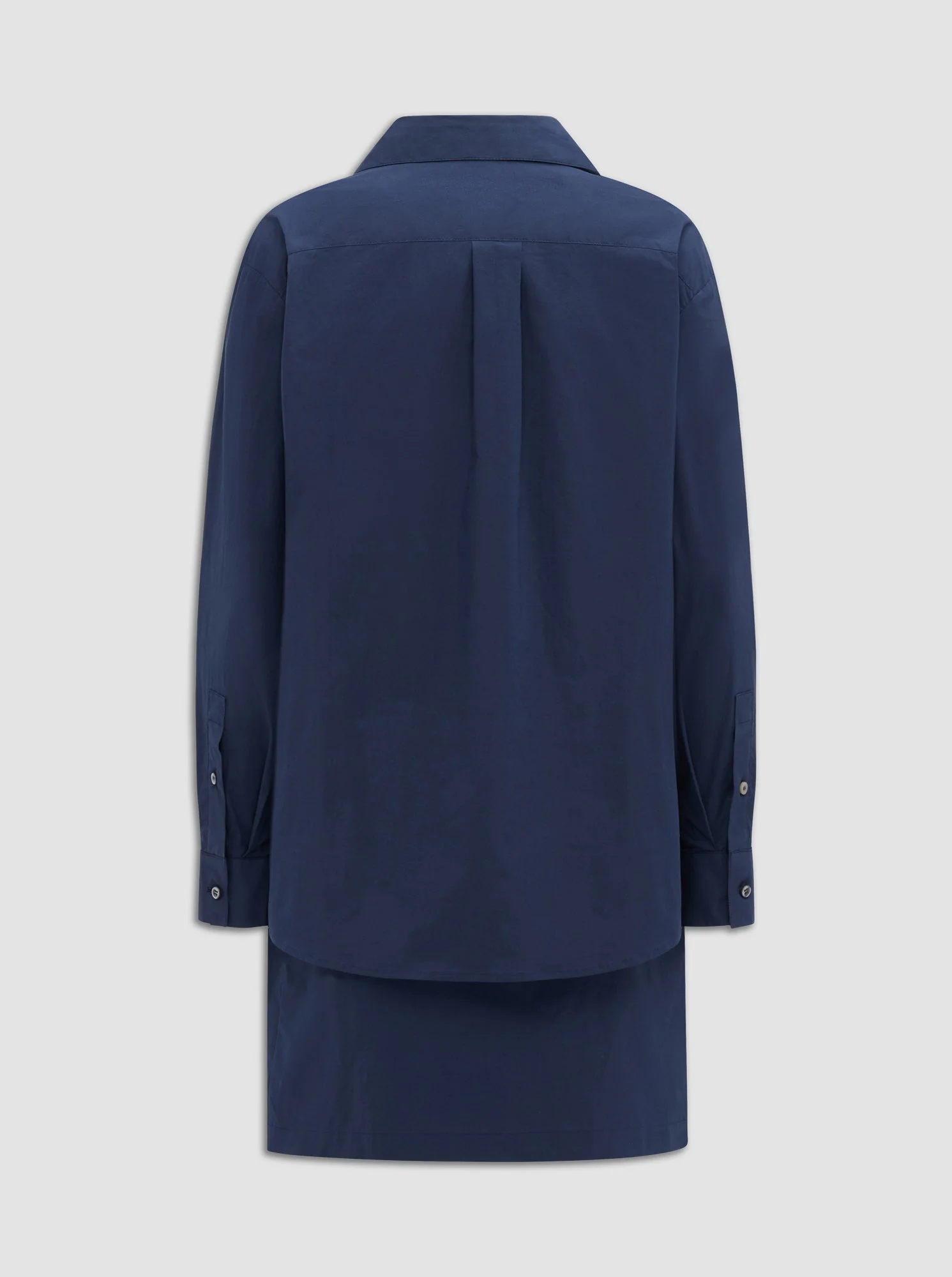 Jaxina Wrap Shirt Dress | Navy - Image 5