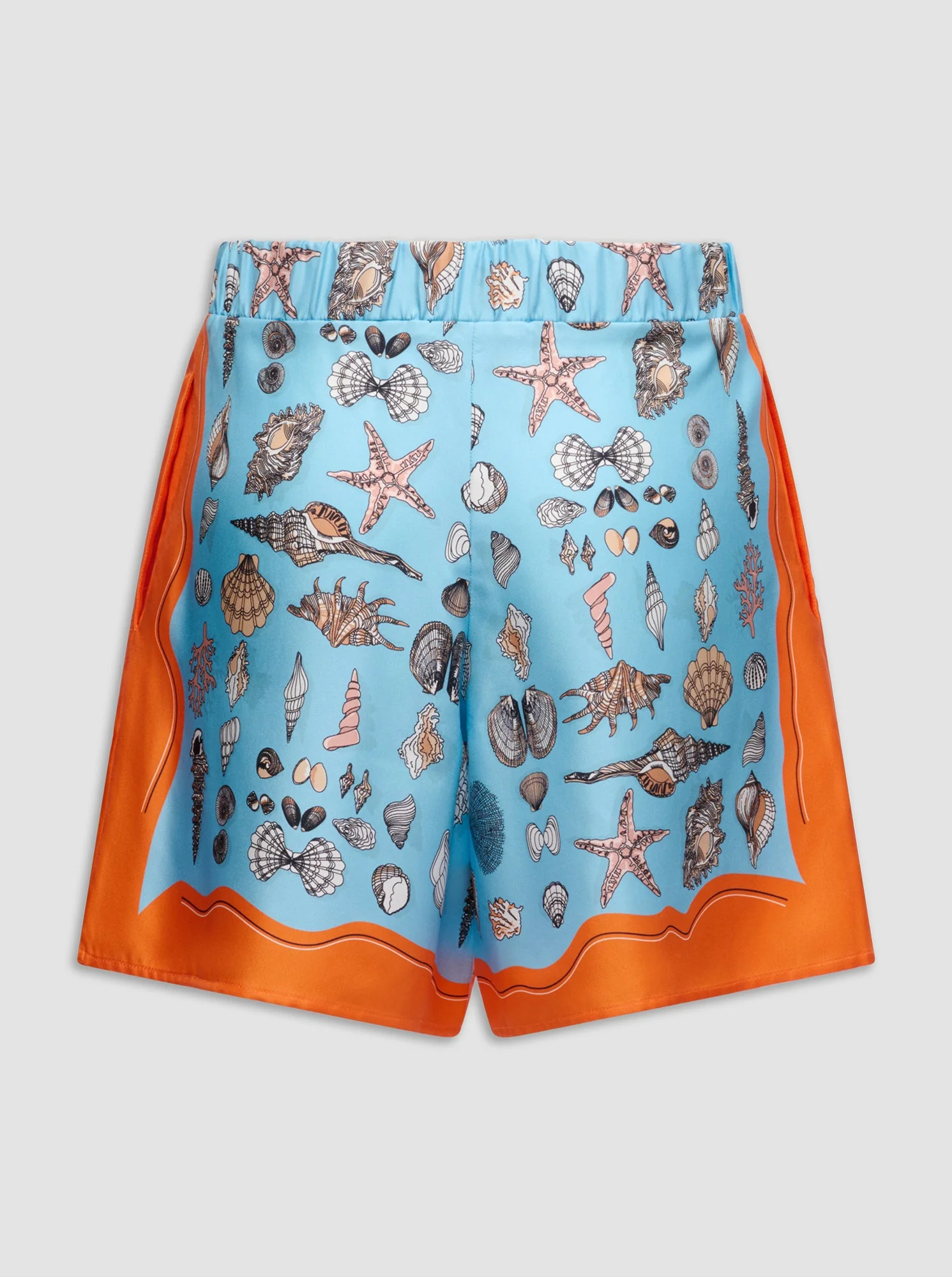 Juvia Print Shorts | Orange/Blue - Image 5