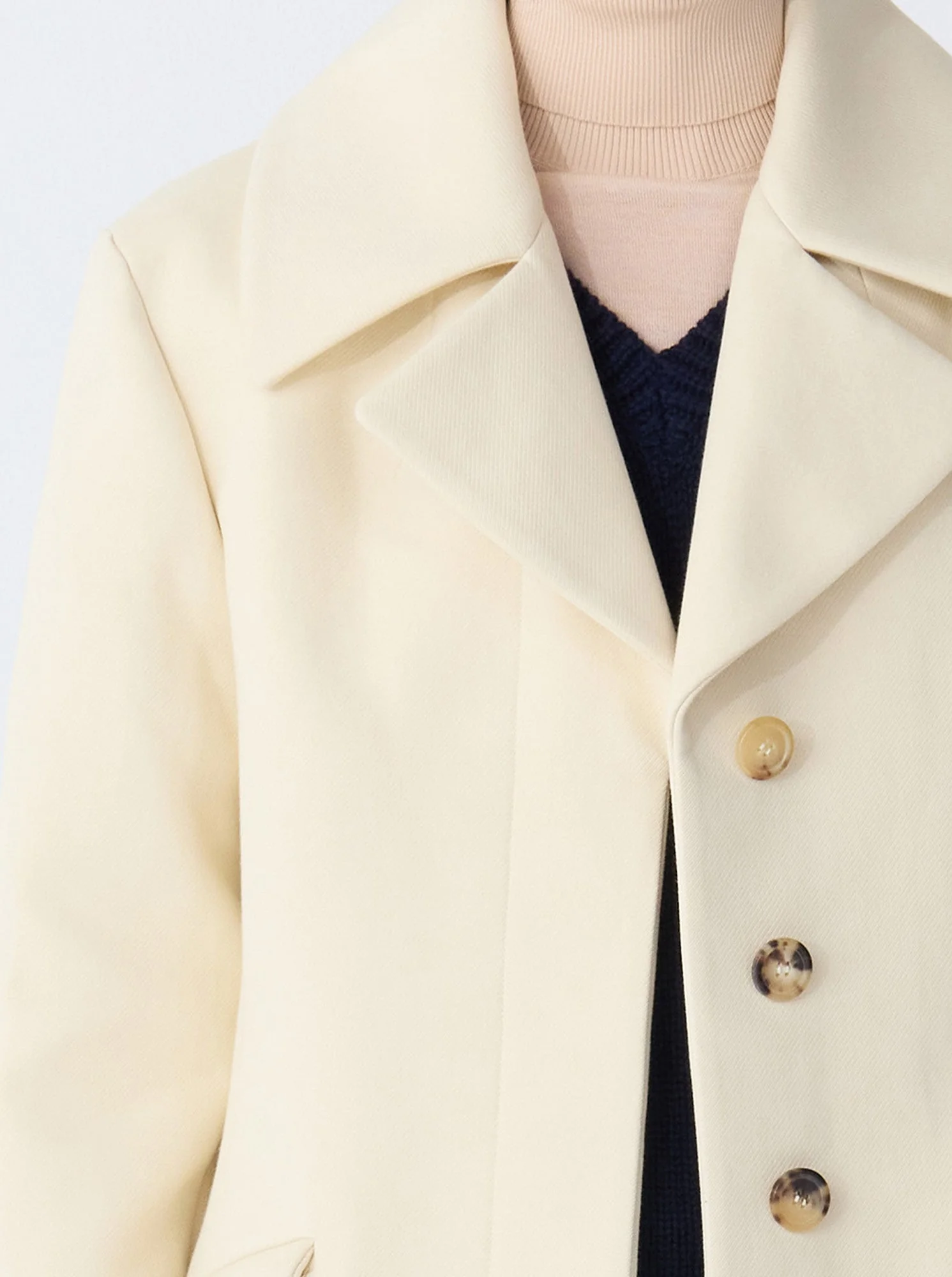 Lucky Peacoat | Cream - Image 5