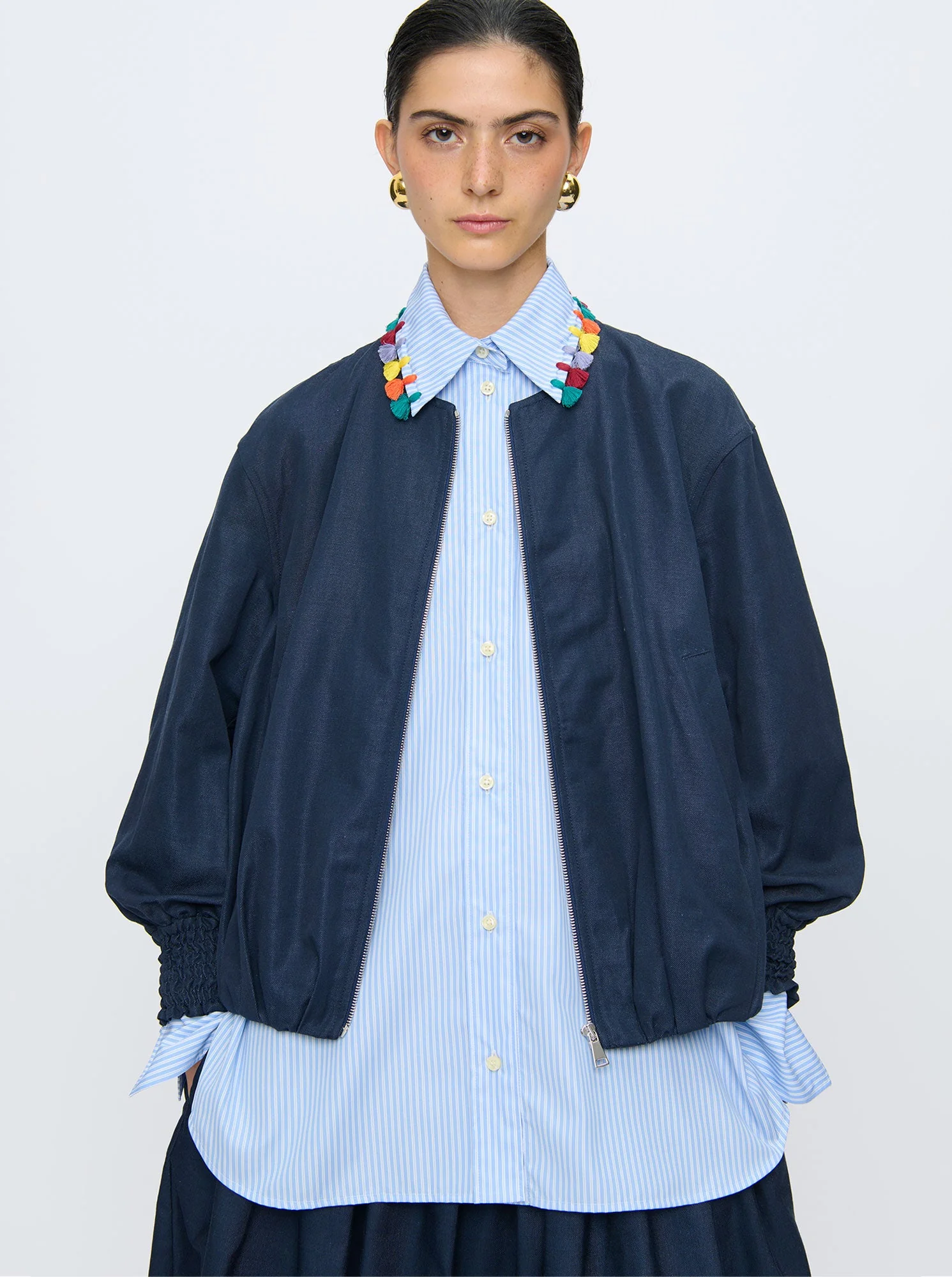 Marta Bomber Jacket | Indigo - Image 4