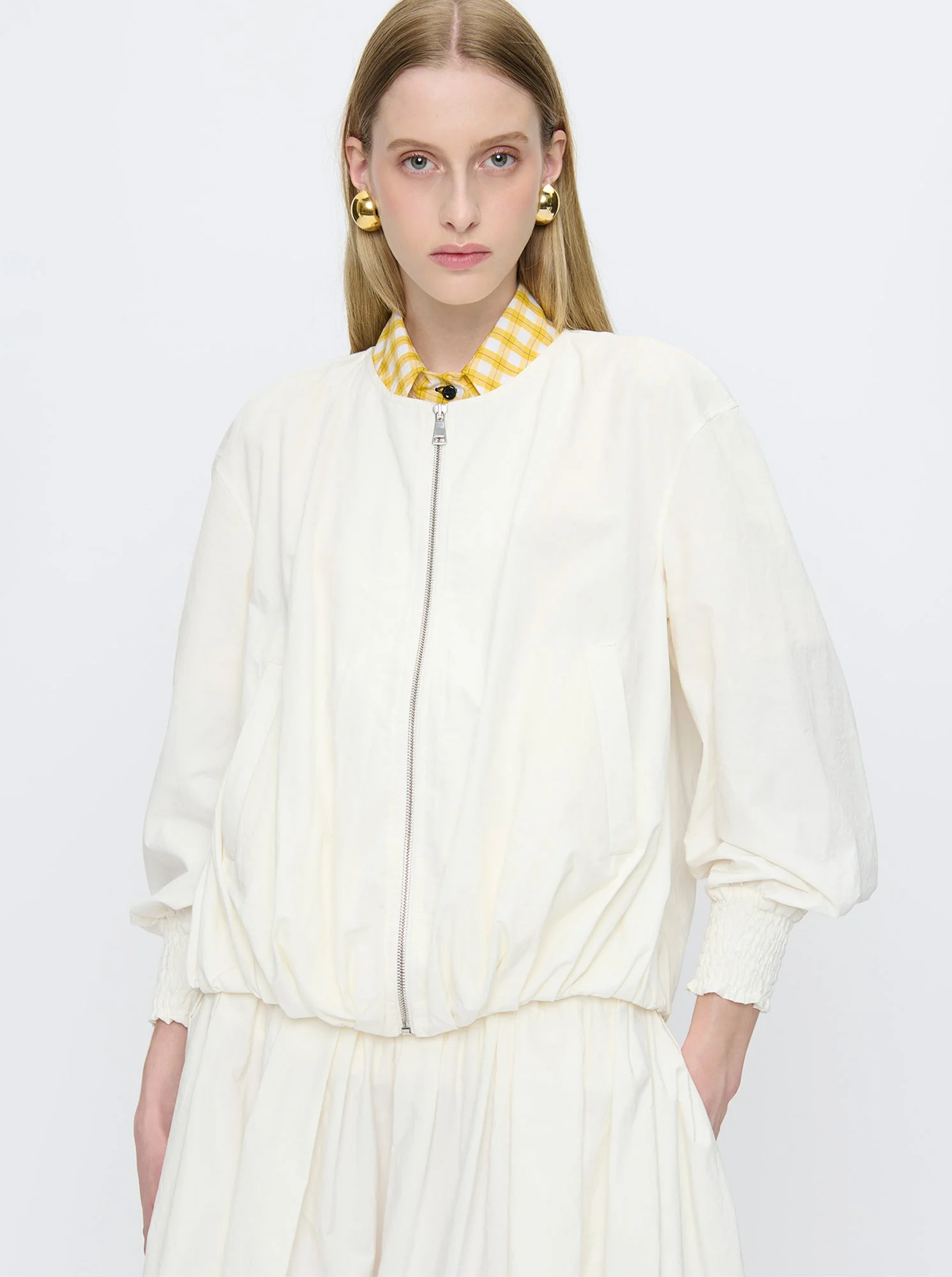 Marta Bomber Jacket | Natural - Image 4