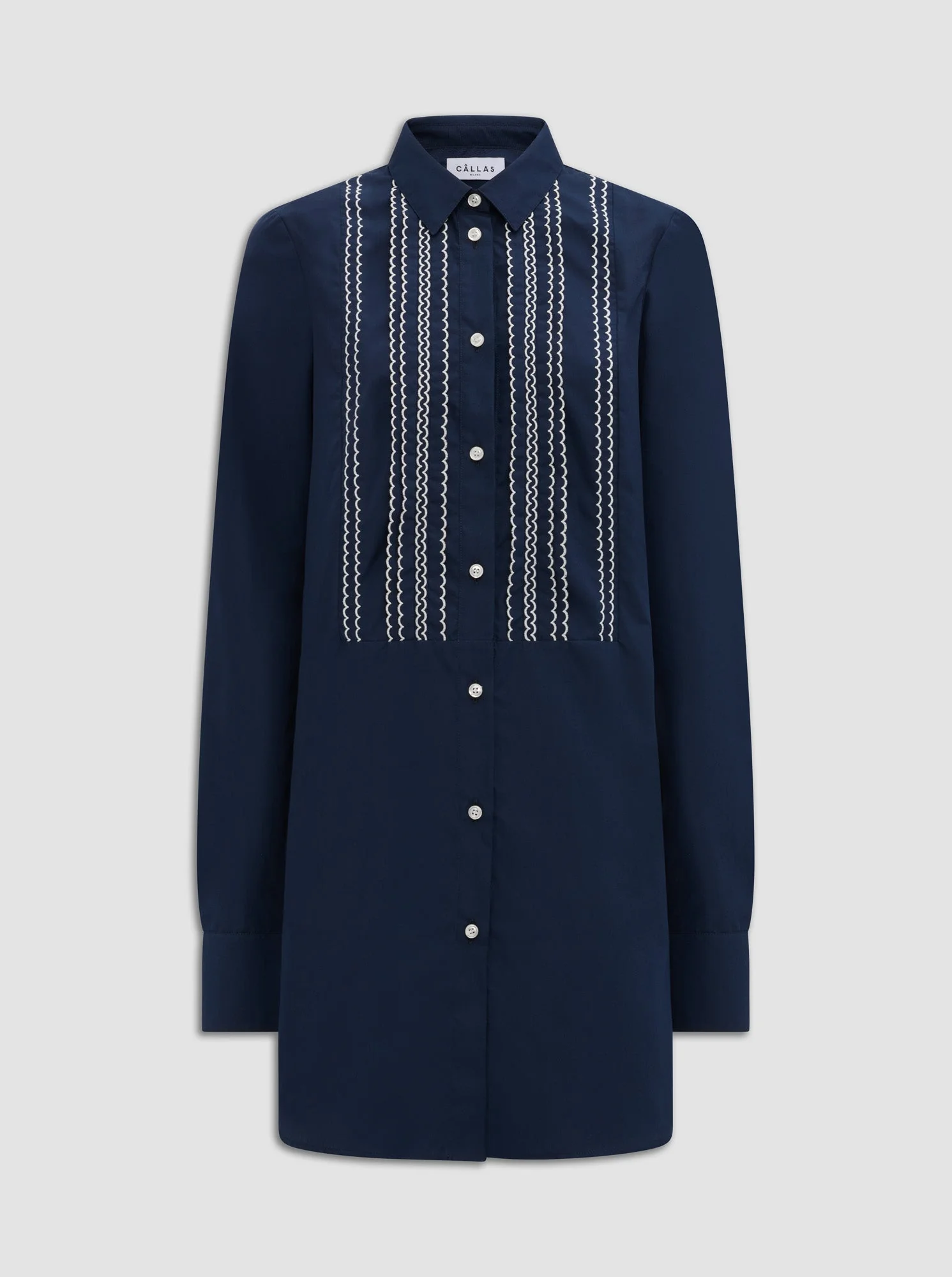 Mattia Shirt Dress | Navy - Image 2