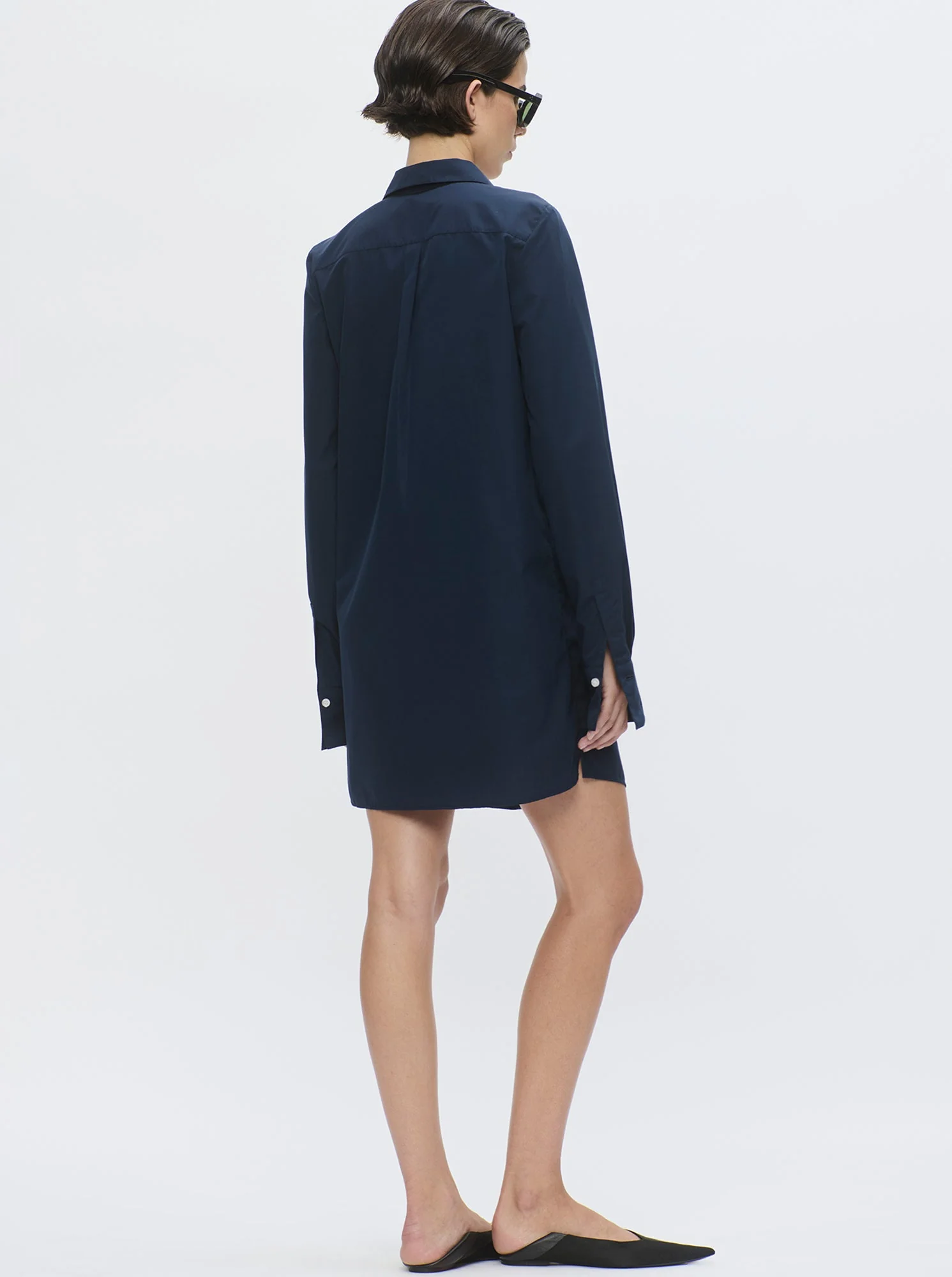 Mattia Shirt Dress | Navy - Image 6