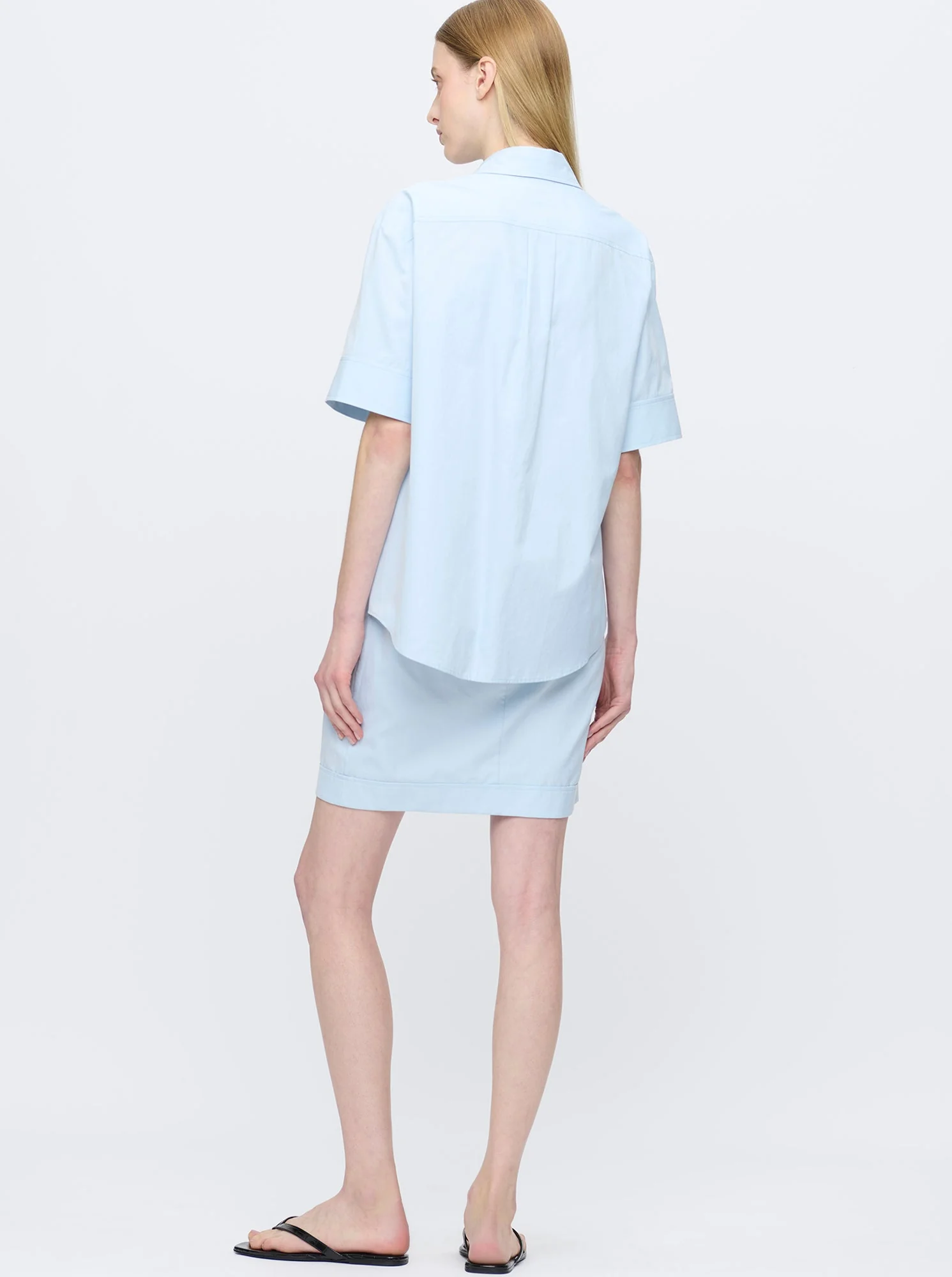 Montana Shirt Dress | Pale Blue - Image 2