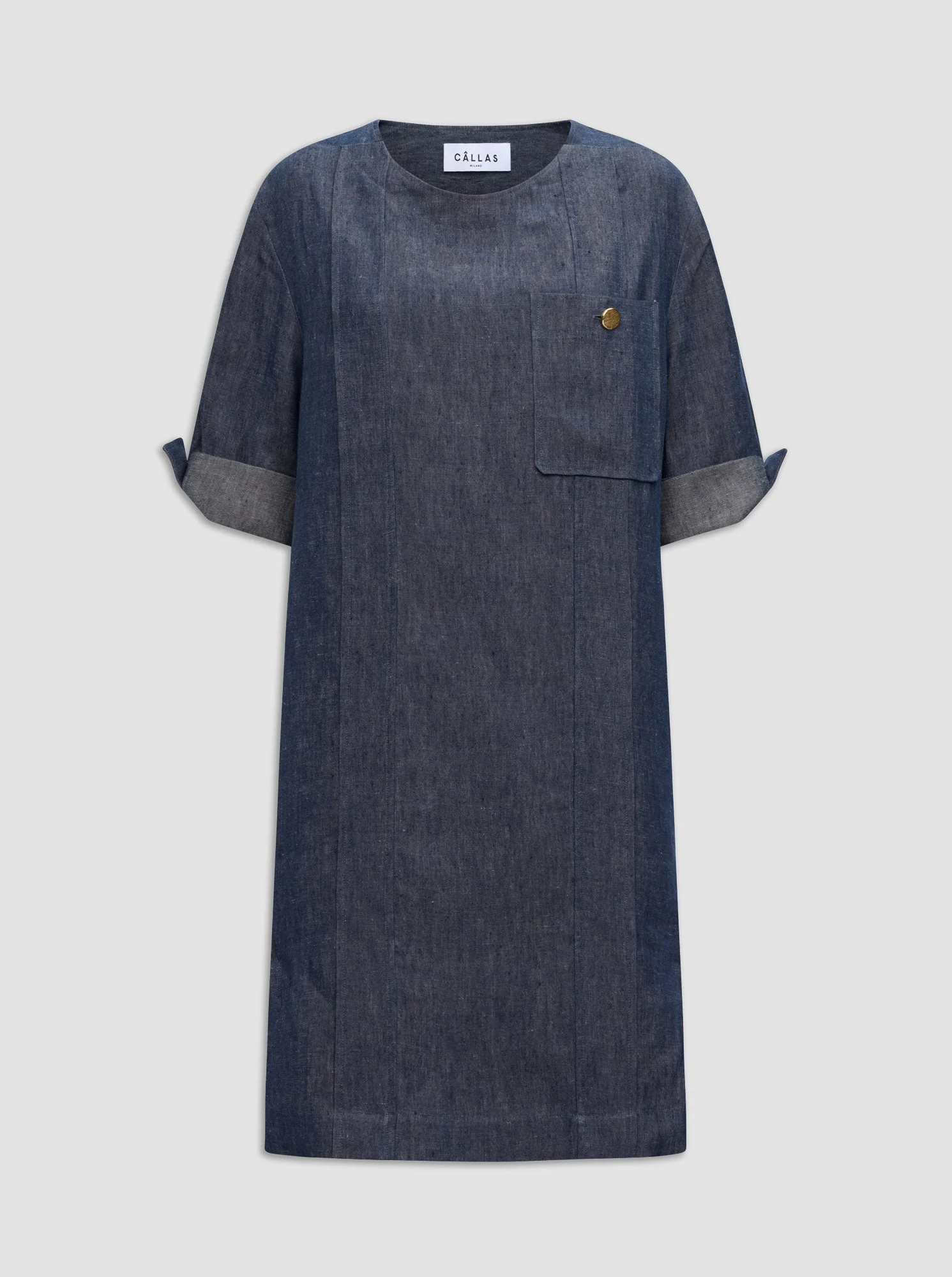 Nadege Tunic Dress | Indigo - Image 2