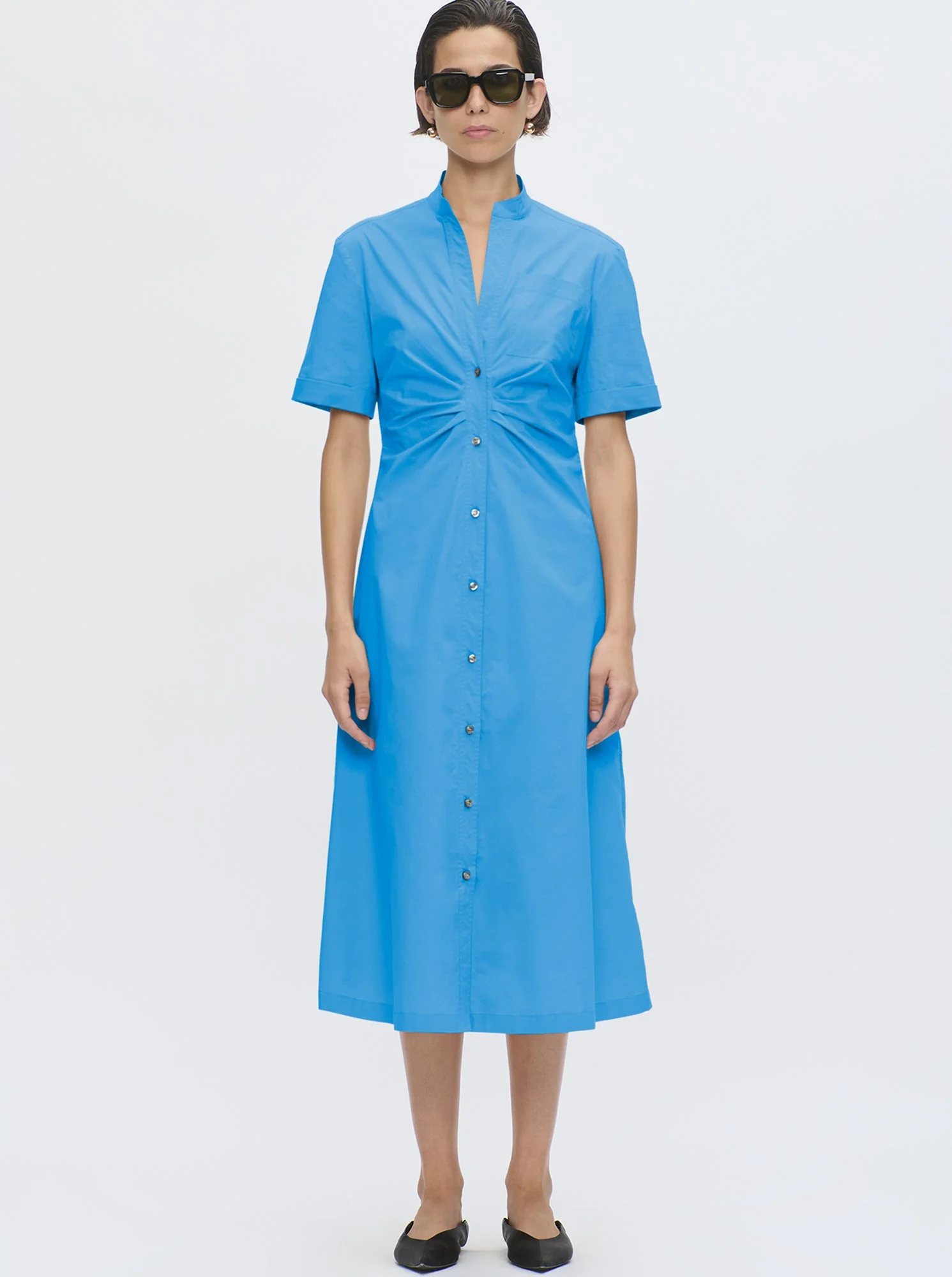 Noor Shirtdress | Blue Sea