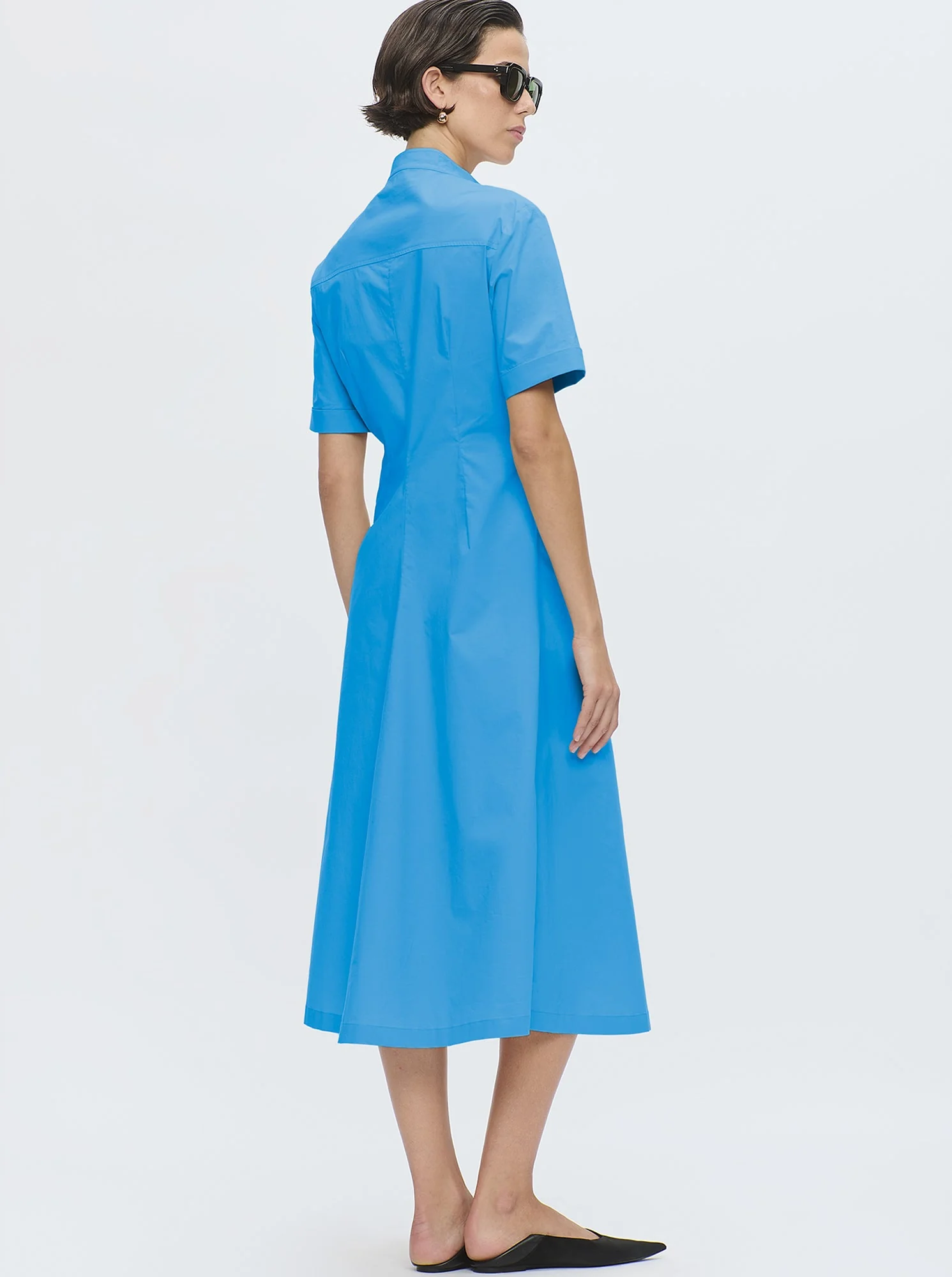 Noor Shirtdress | Blue Sea - Image 3