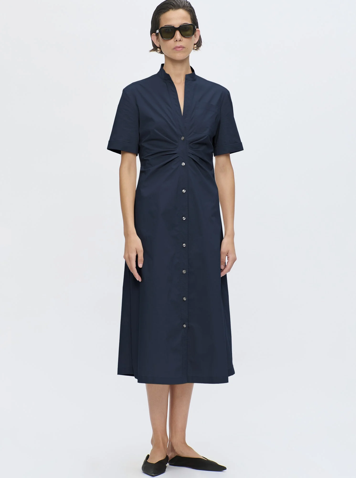 Noor Shirtdress | Blue Print - Image 9