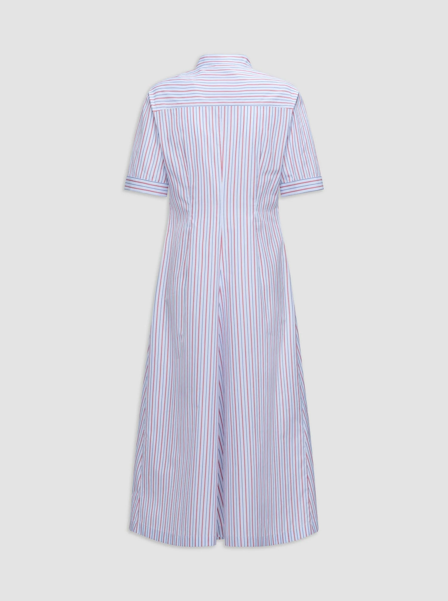 Noor Shirtdress | White/Red Stripe - Image 5