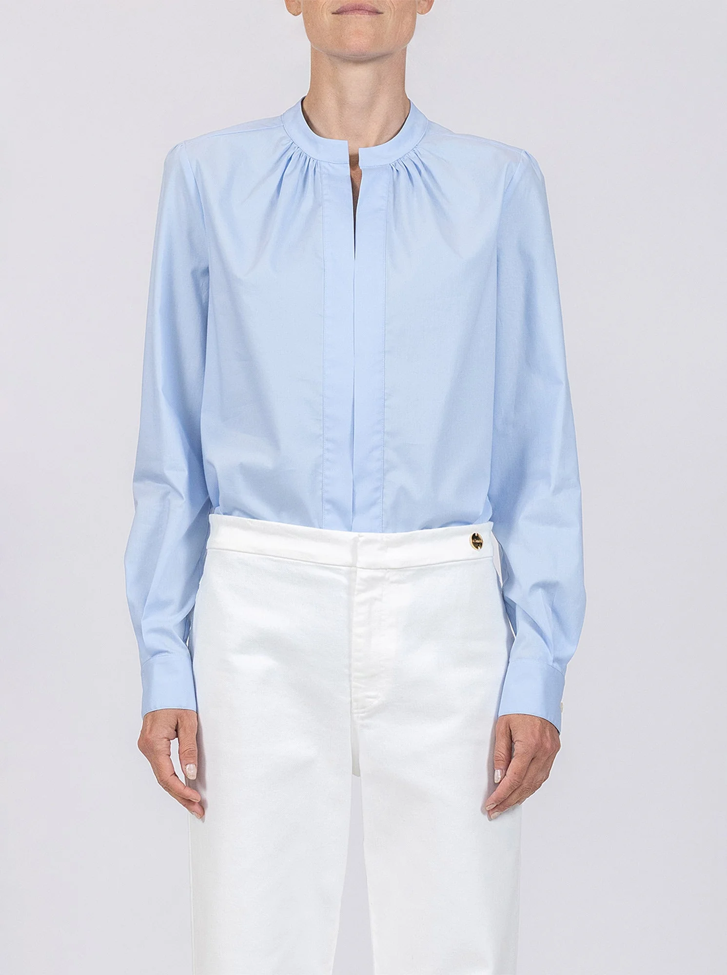 Olympia Long Sleeve Shirt | Pale Blue - Image 3
