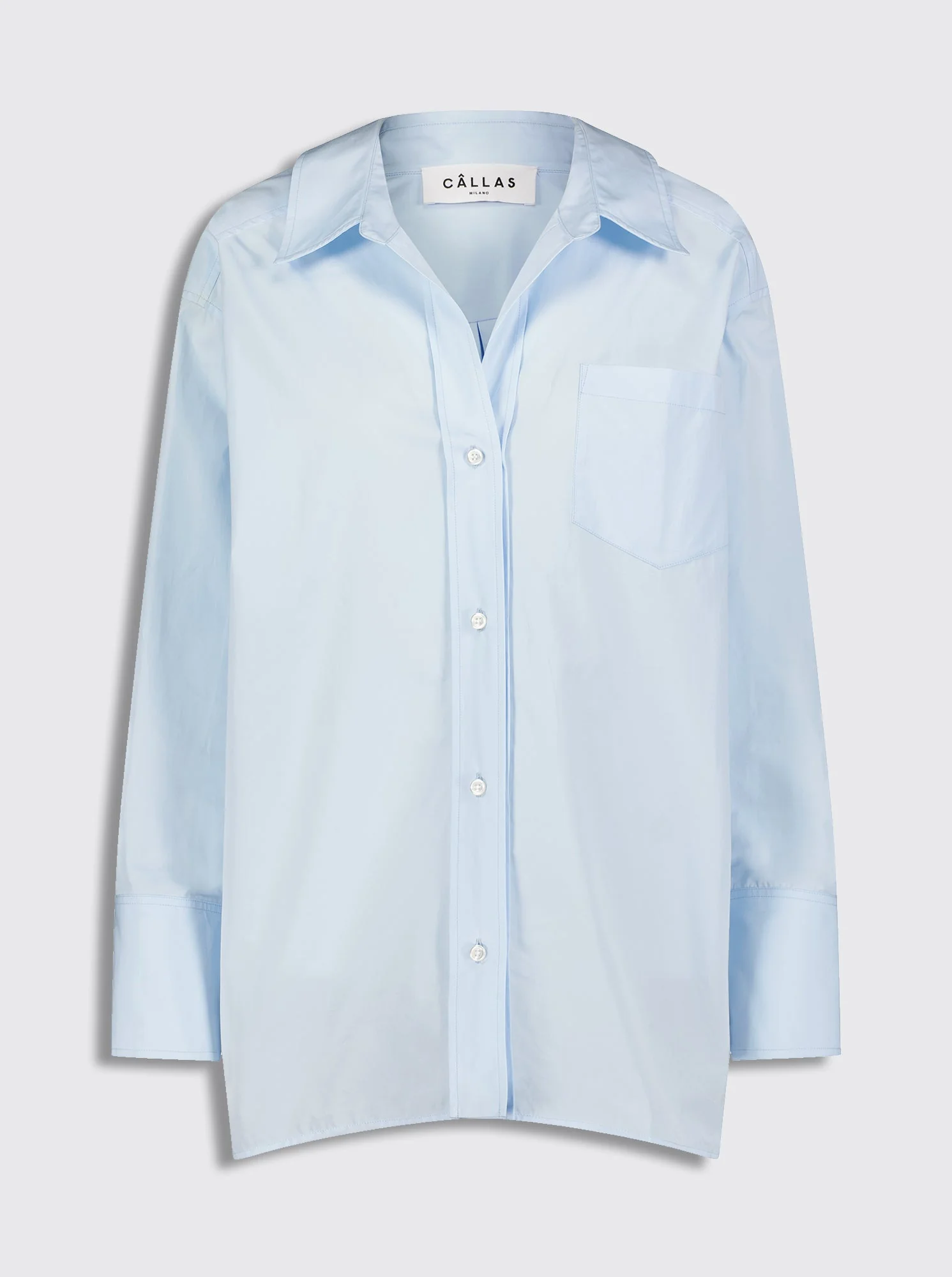 Petra Poplin Shirt | Blue - Image 2