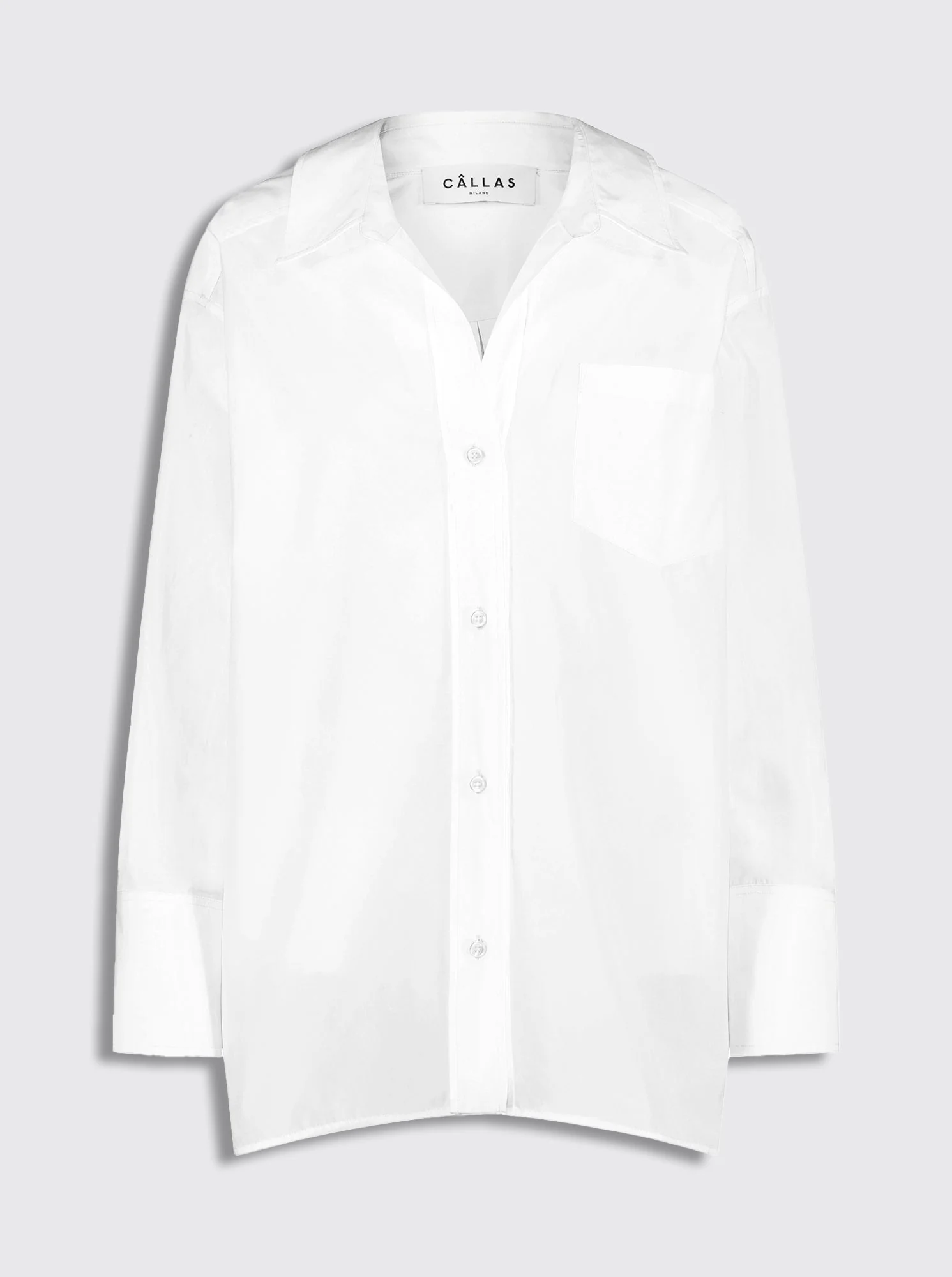 Petra Poplin Shirt | White