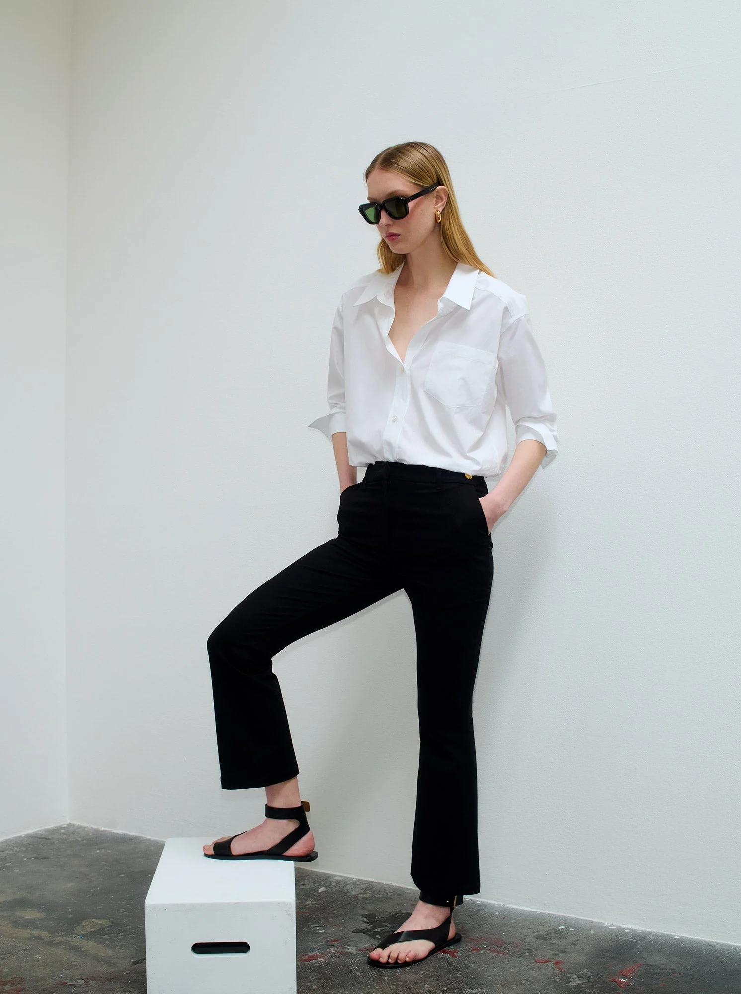 Petra Poplin Shirt | White - Image 5