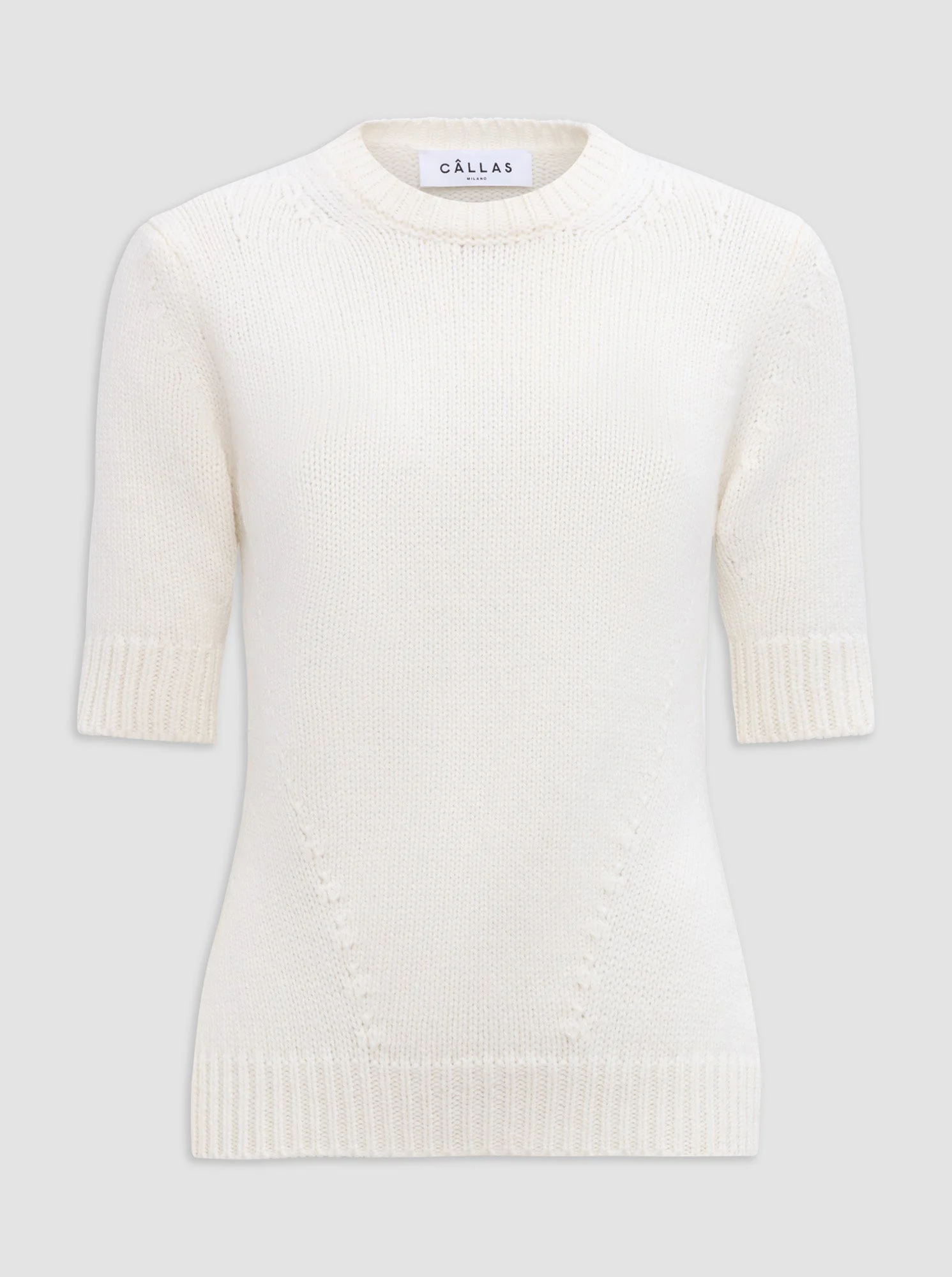 Portia Crewneck Cashmere Sweater | Ivory - Image 2