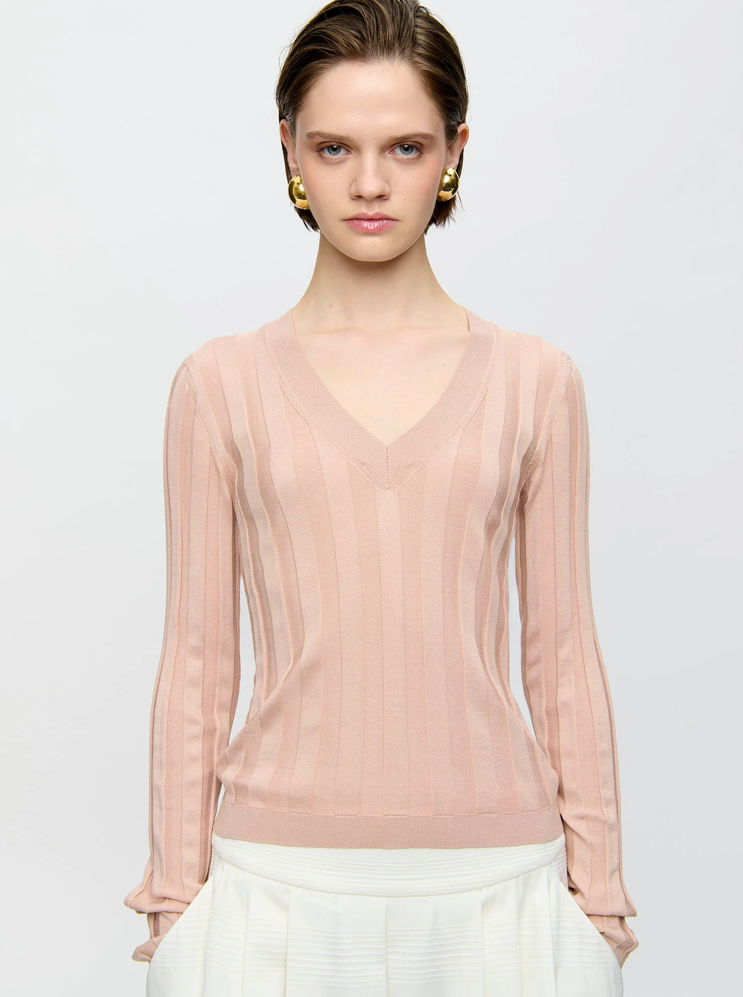 Rione Sweater | Pale Coral - Image 3