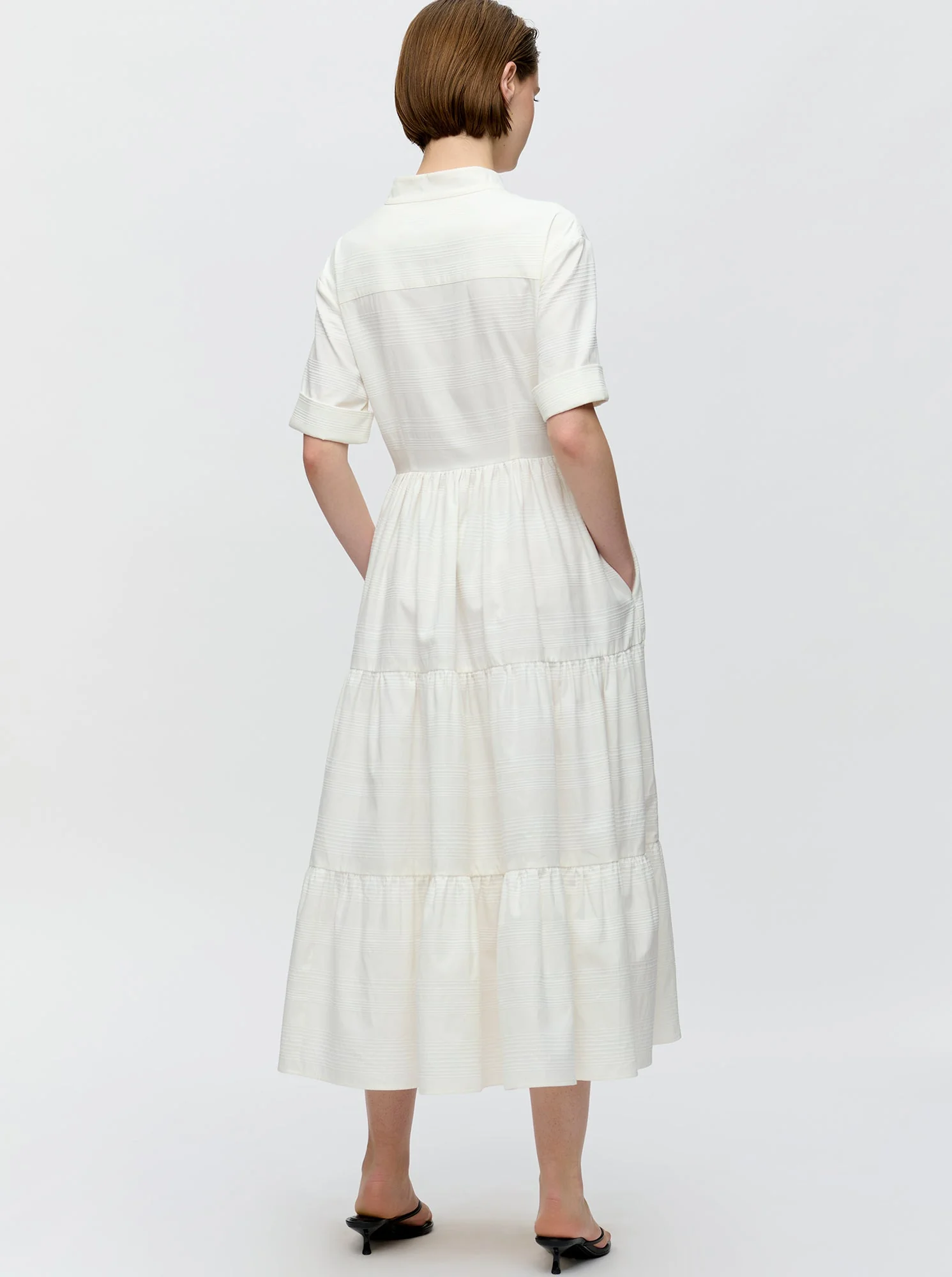 Sardinia Tiered Dress | Natural - Image 3