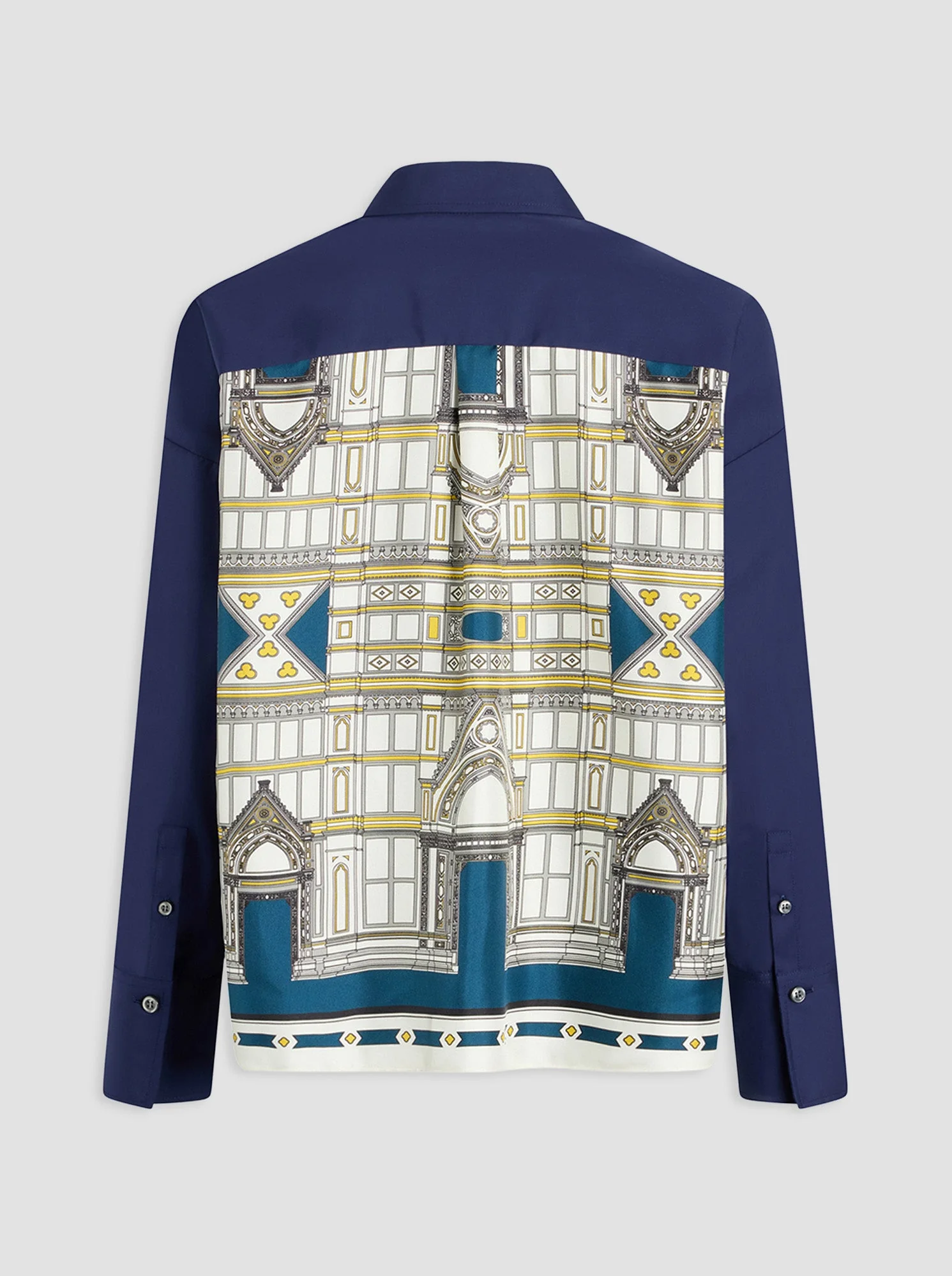 Sirene Scarf-Back Shirt | Navy - Image 5
