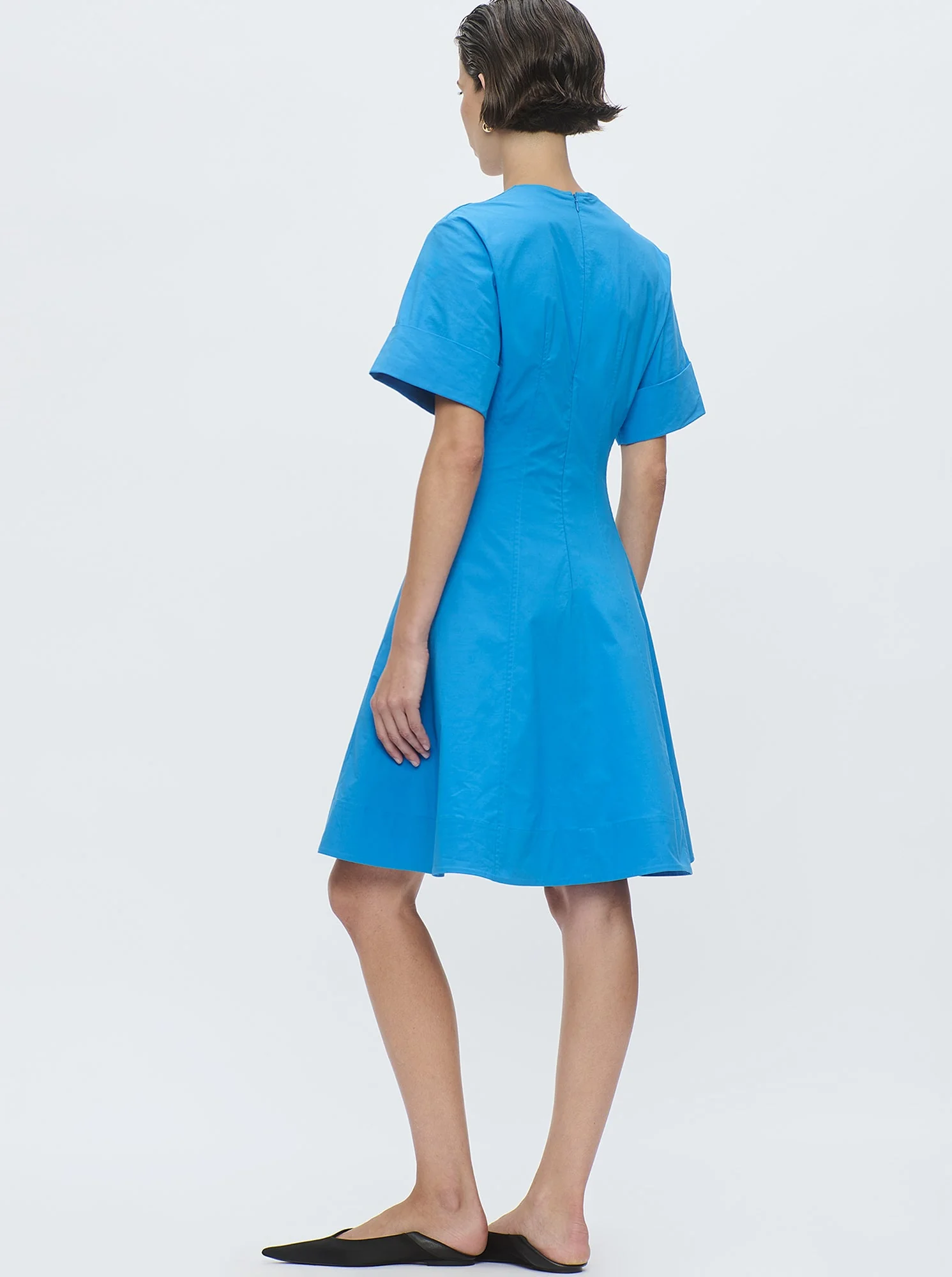 Sora Flared Dress | Blue Sea - Image 4