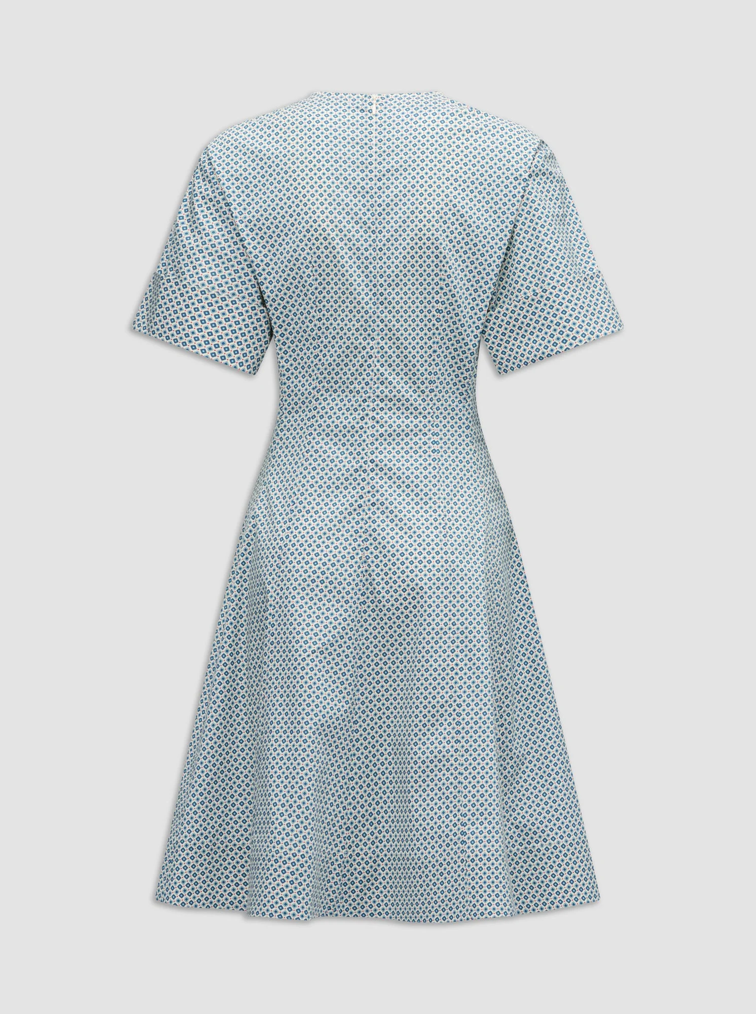 Sora Flared Dress | Blue Print - Image 6