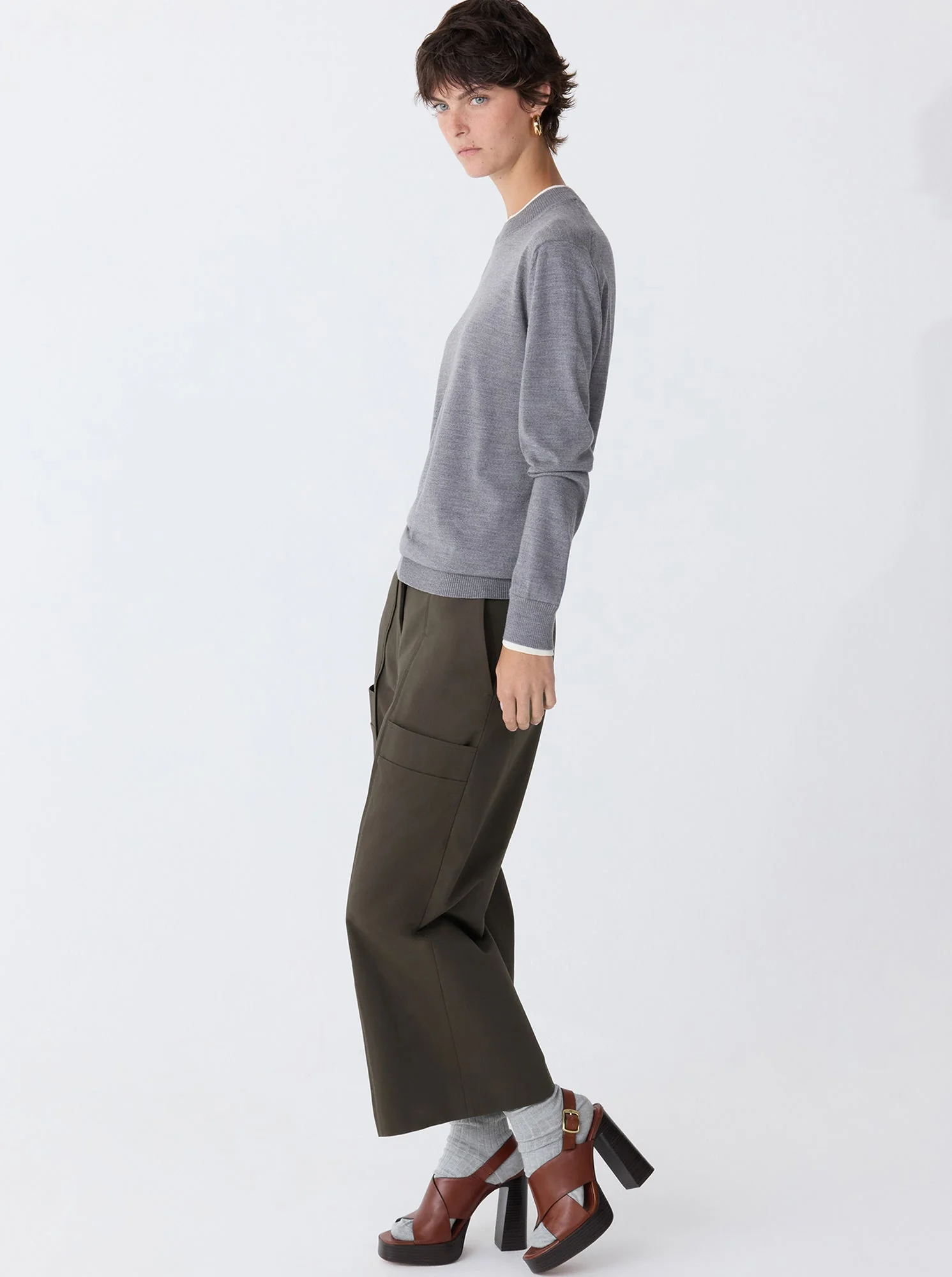 Wyeth Cropped-Leg Pant | Forest - Image 3